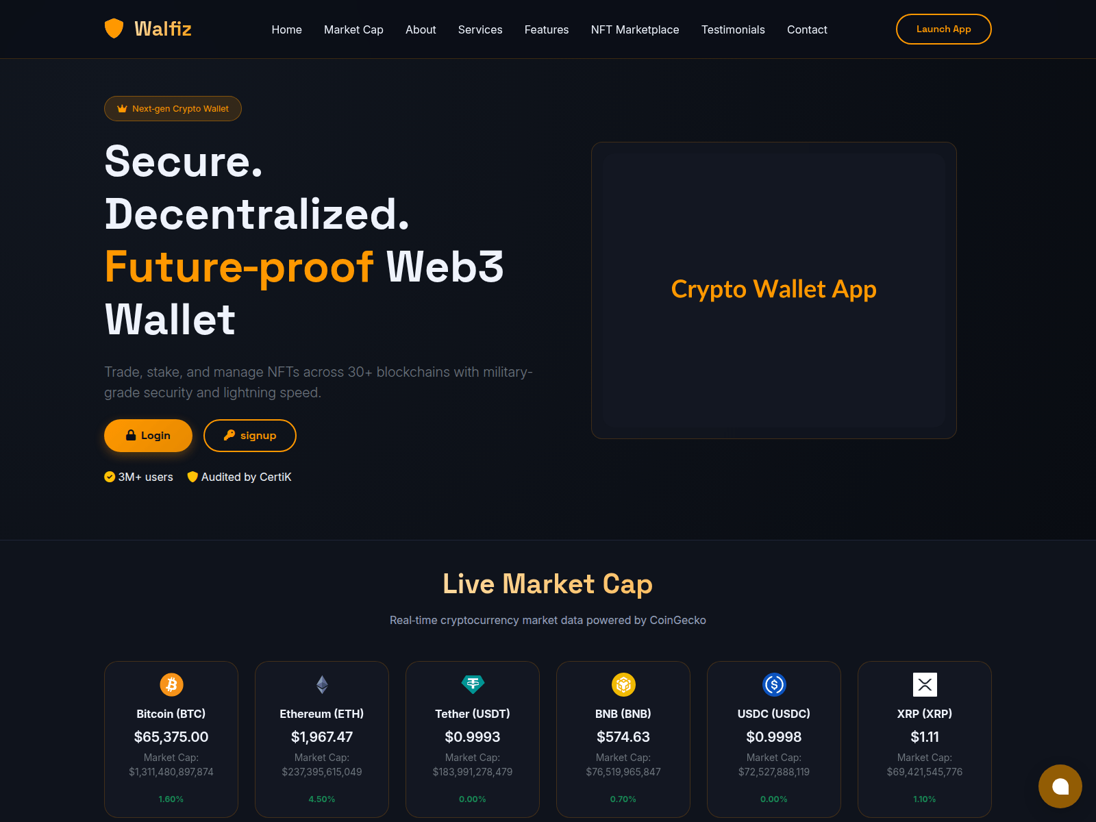 Screenshot of walfiz.com