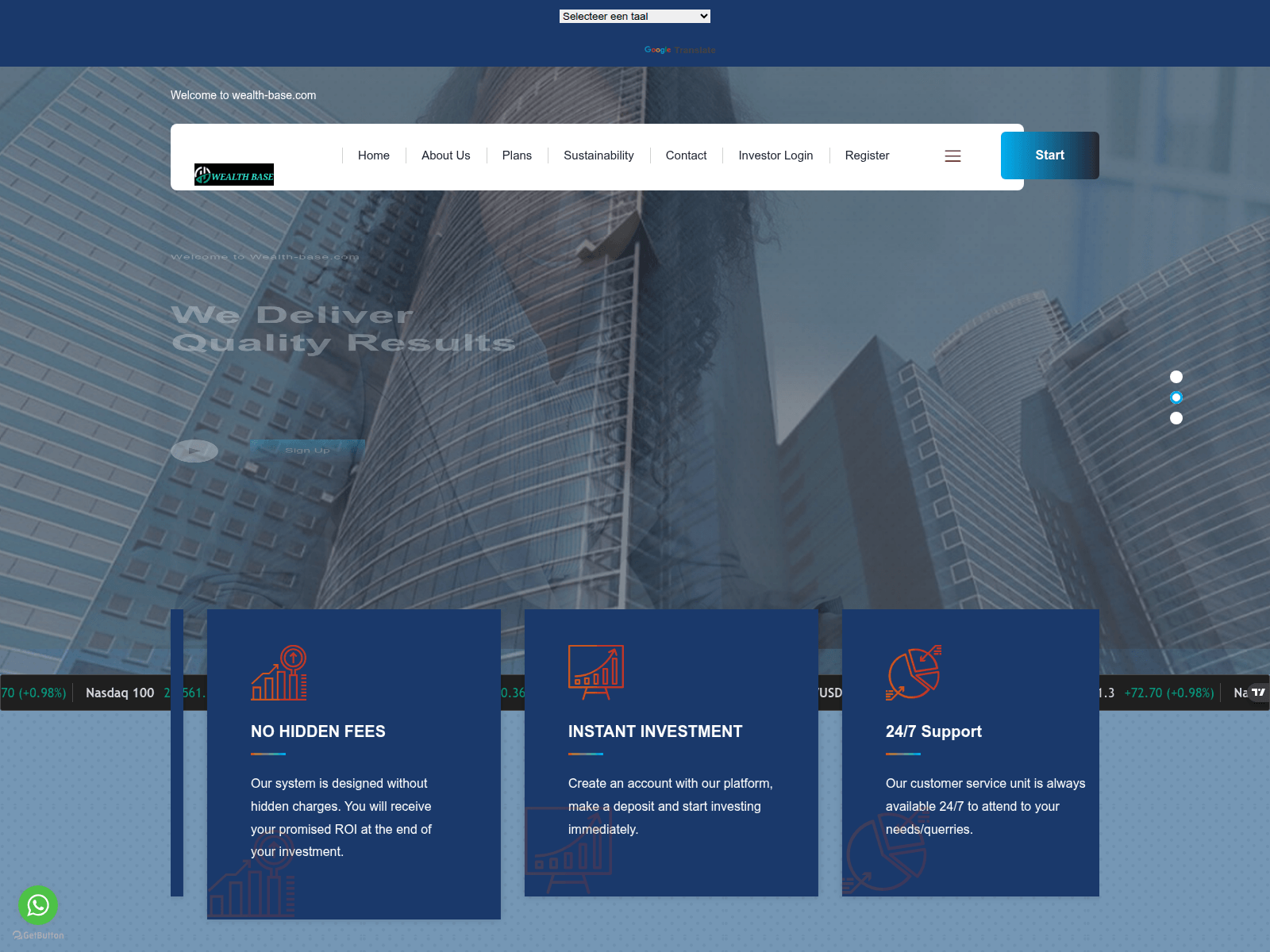 Screenshot of wealth-base.com