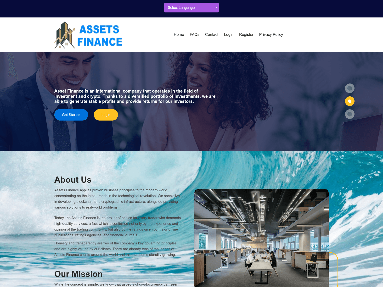 Screenshot of wmnast.com