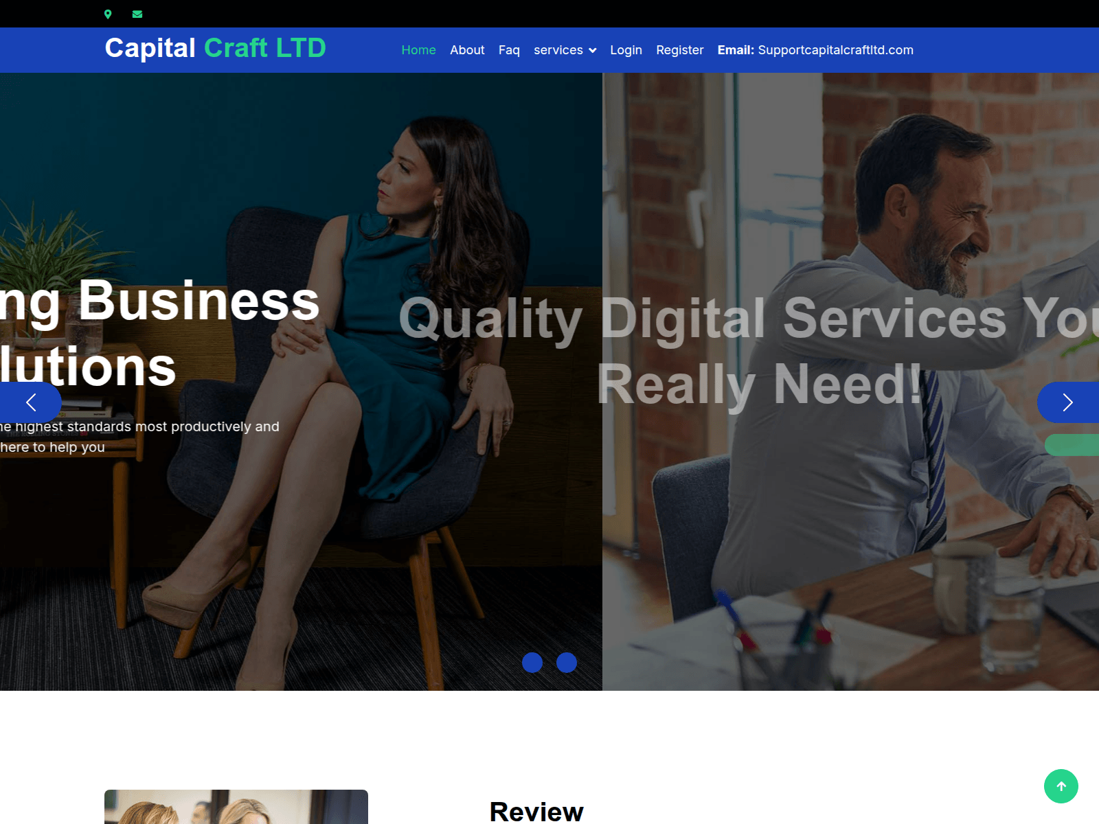 Screenshot of capitalcraftltd.com