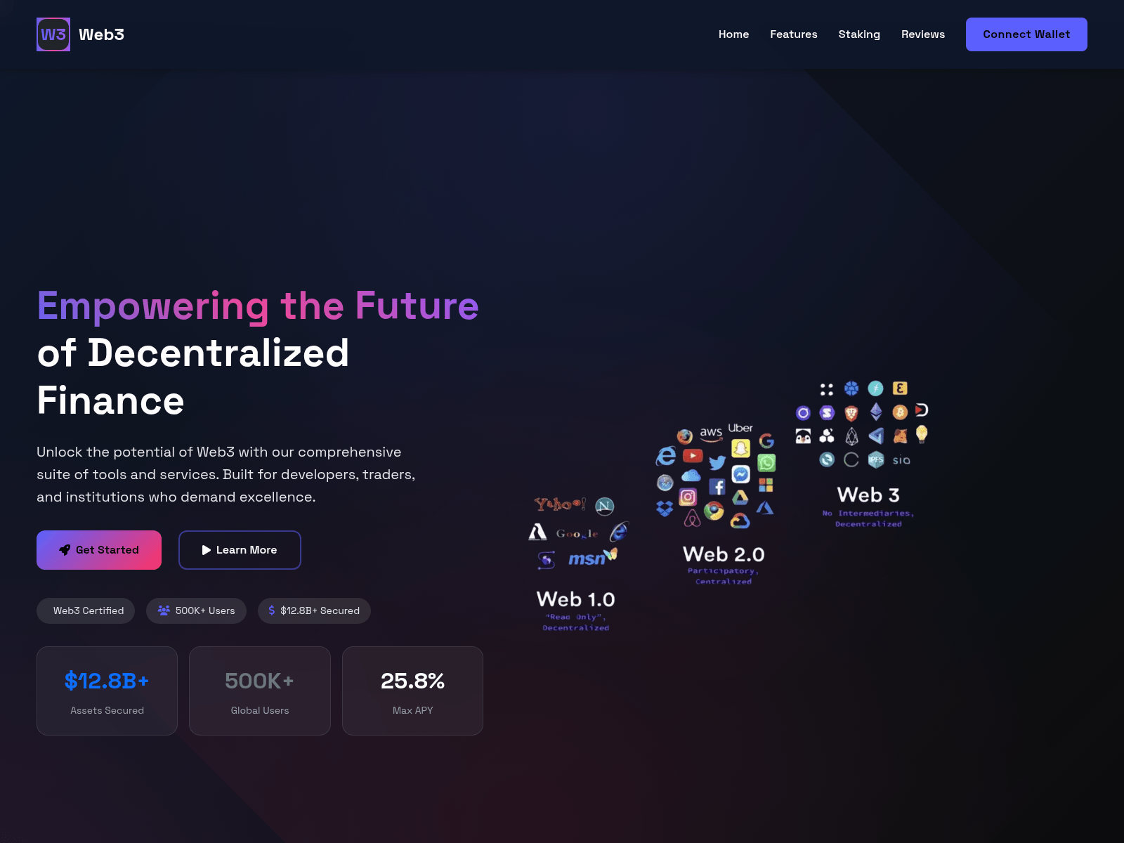 Screenshot of web3wavenet.io