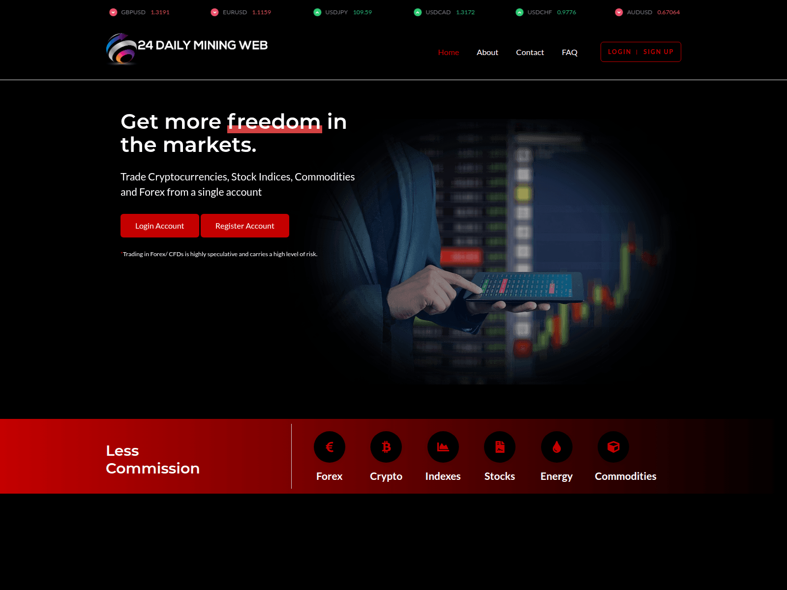 Screenshot of 24dailyminingweb.live