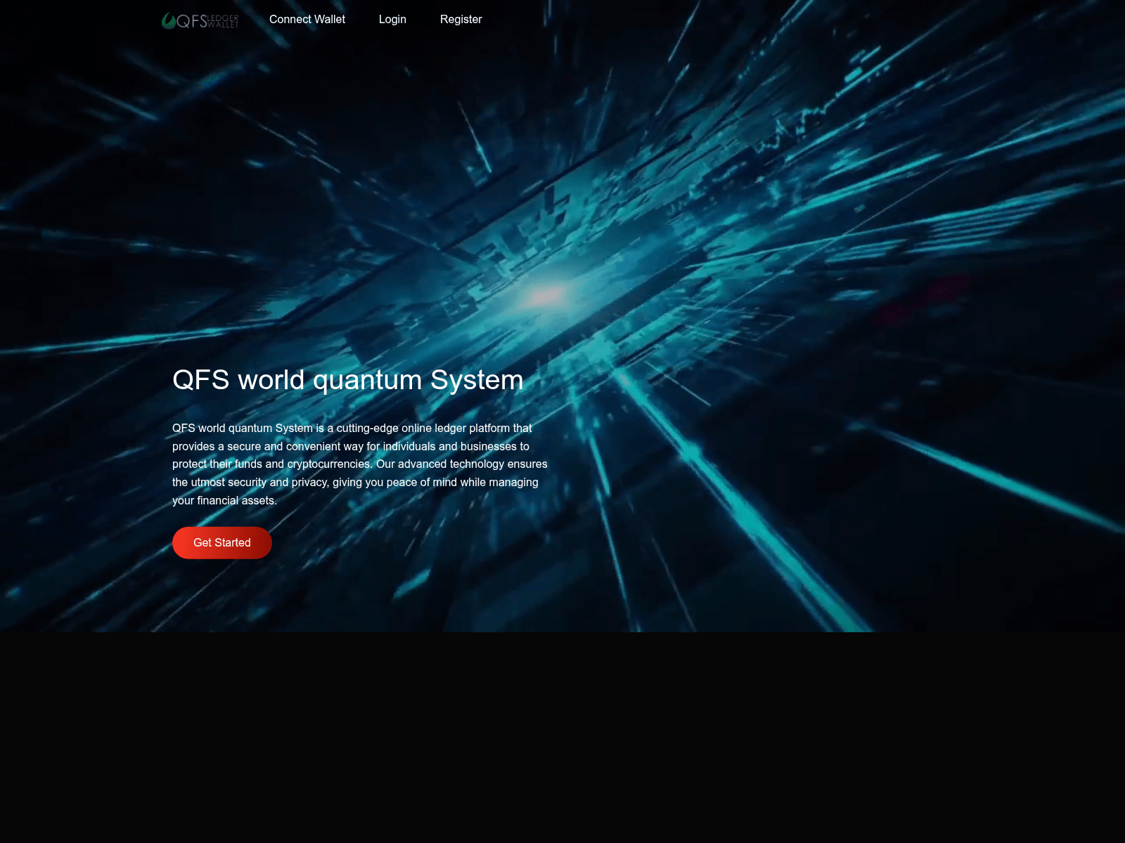 Screenshot of qfsworldquantum.com