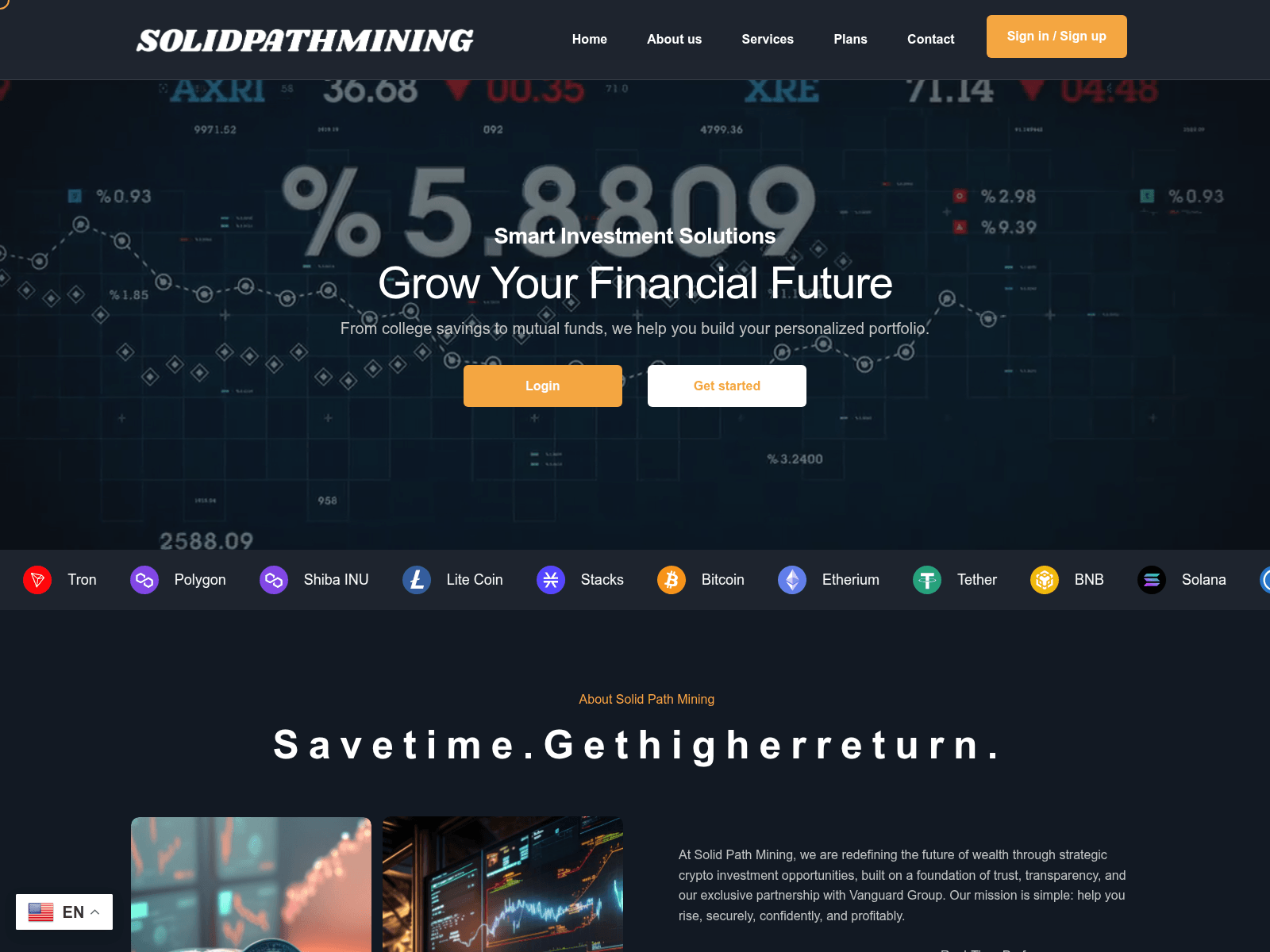 Screenshot of solidpathmining.com