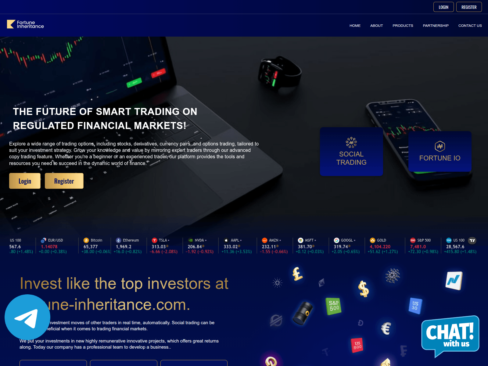 Screenshot of fortune-inheritance.com