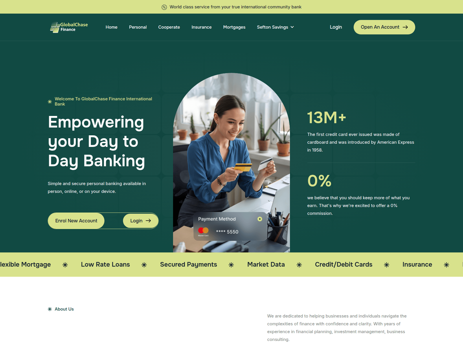 Screenshot of globalchainfin.com