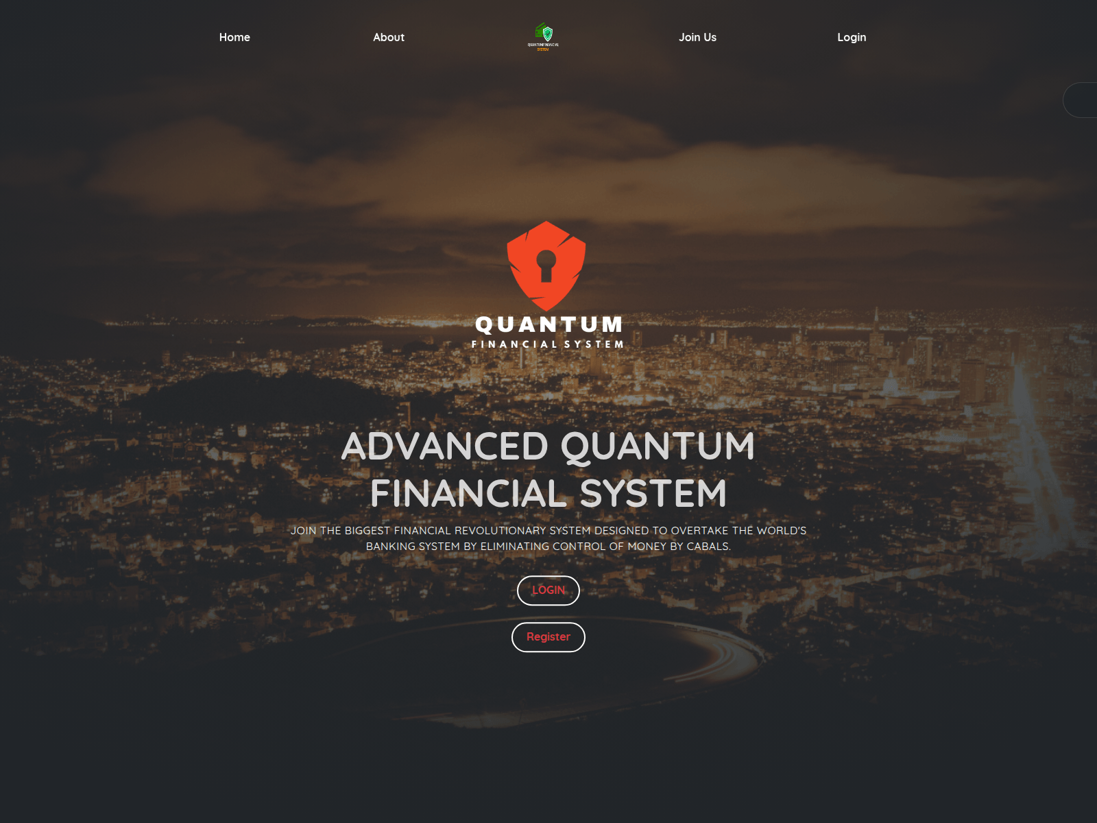 Screenshot of quantum-financialsystems.com
