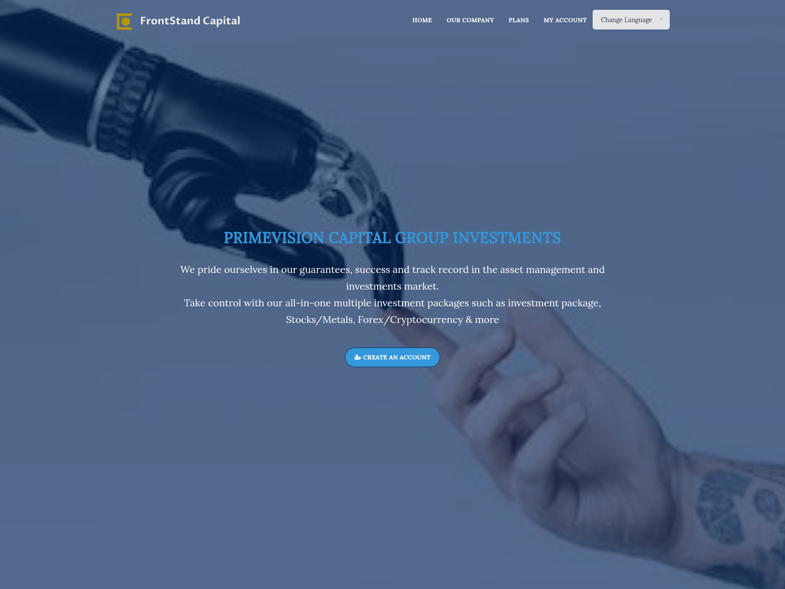 Screenshot of www.dash.primevisionv.com