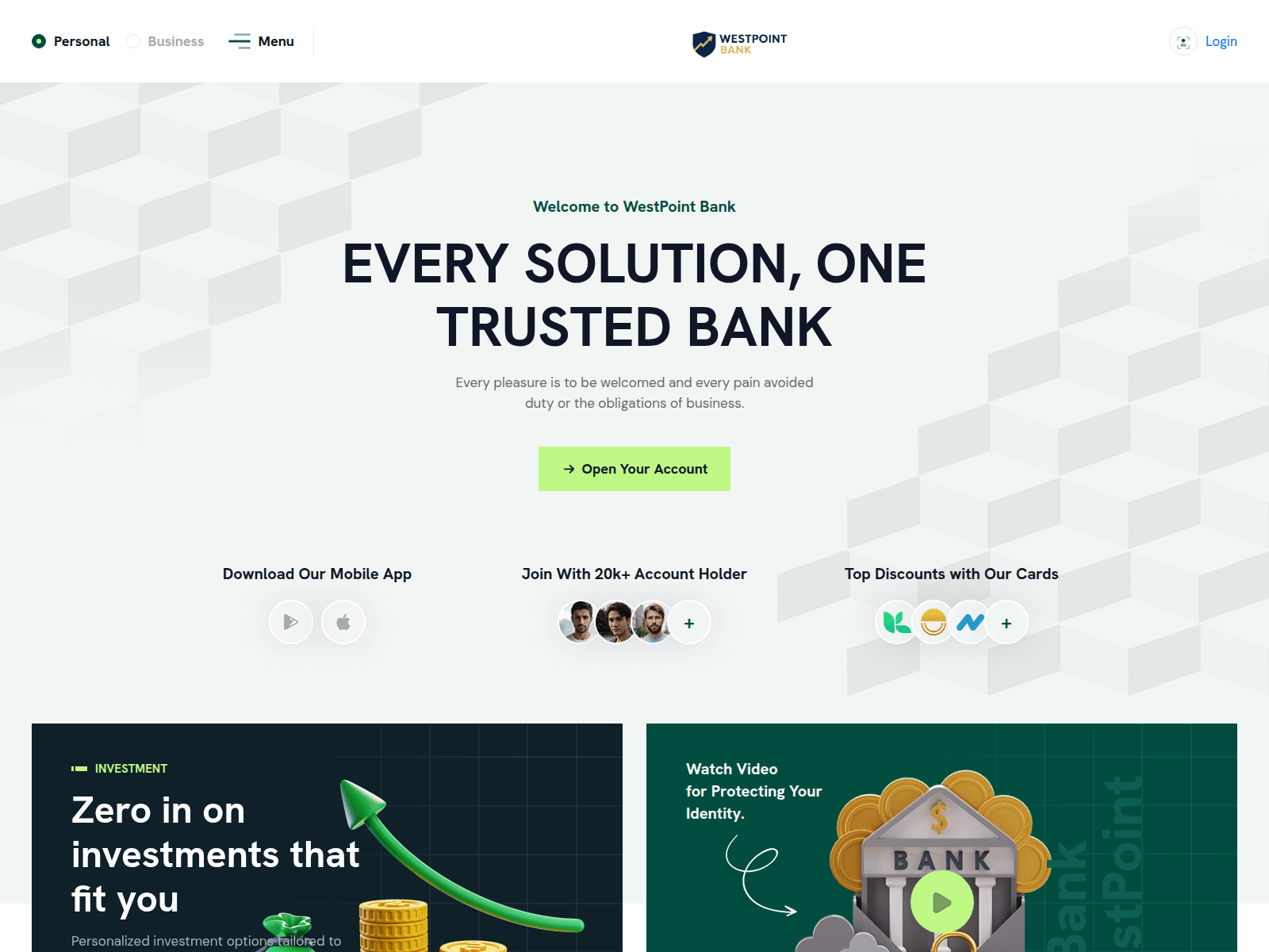 Screenshot of westpointbnk.com