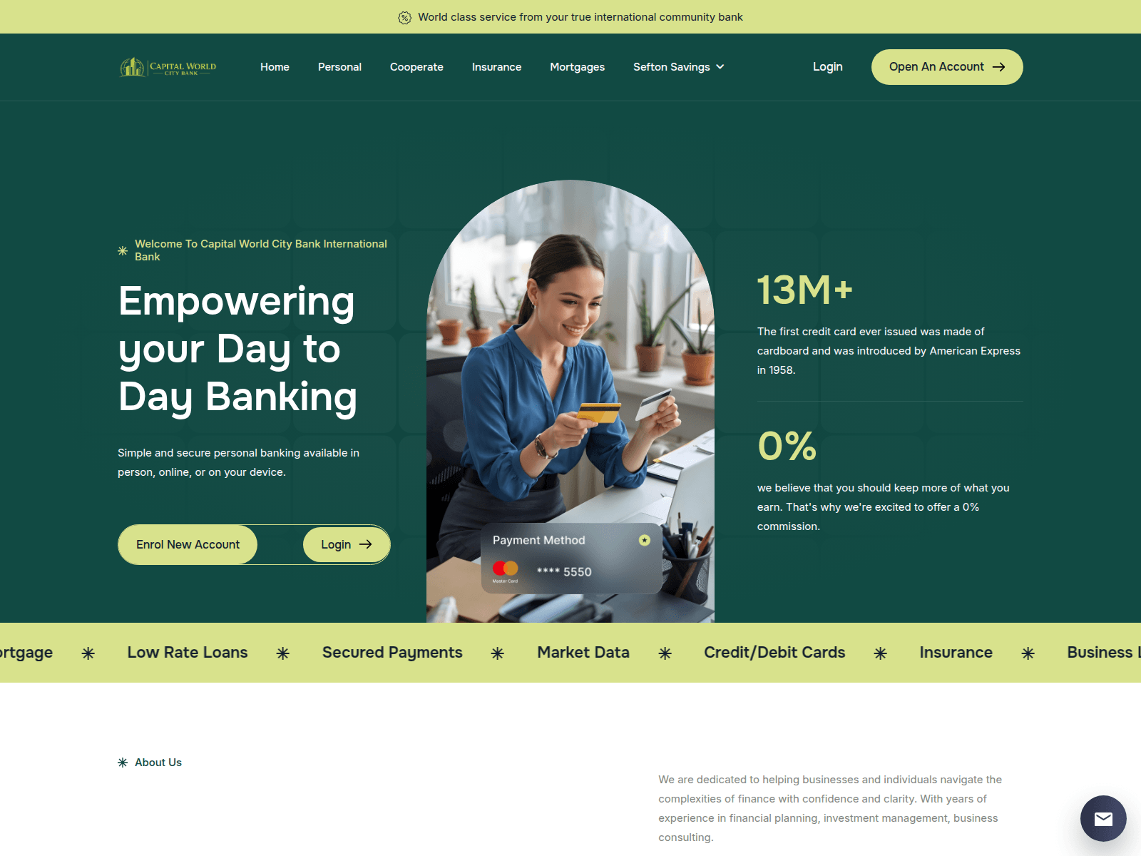 Screenshot of capitalworldcitybnk.com