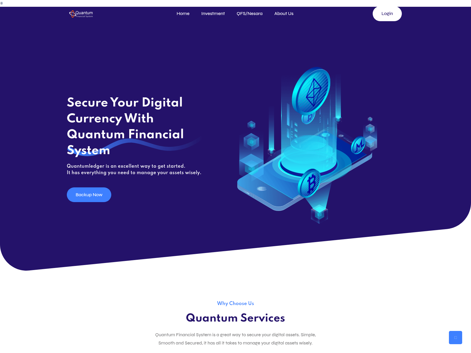 Screenshot of quantumledgerupdates.com