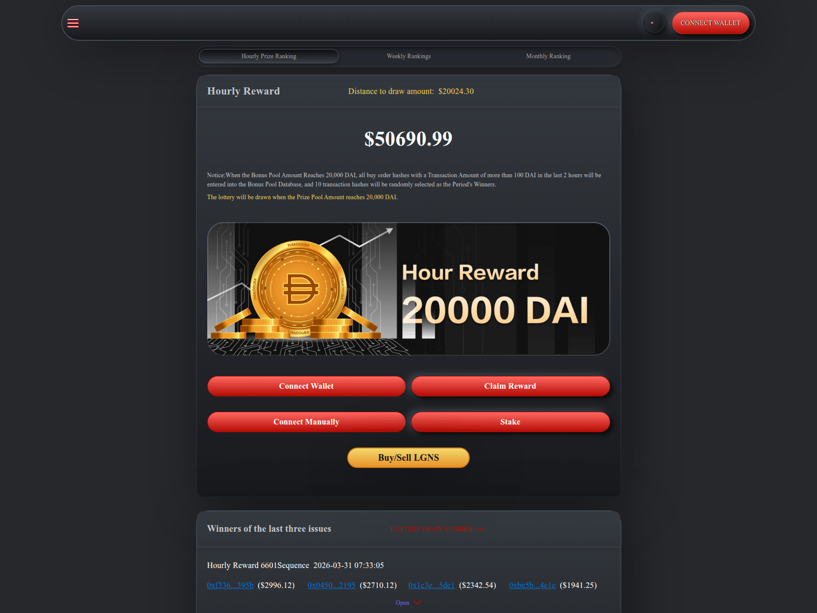 Screenshot of origindefirocket.xyz