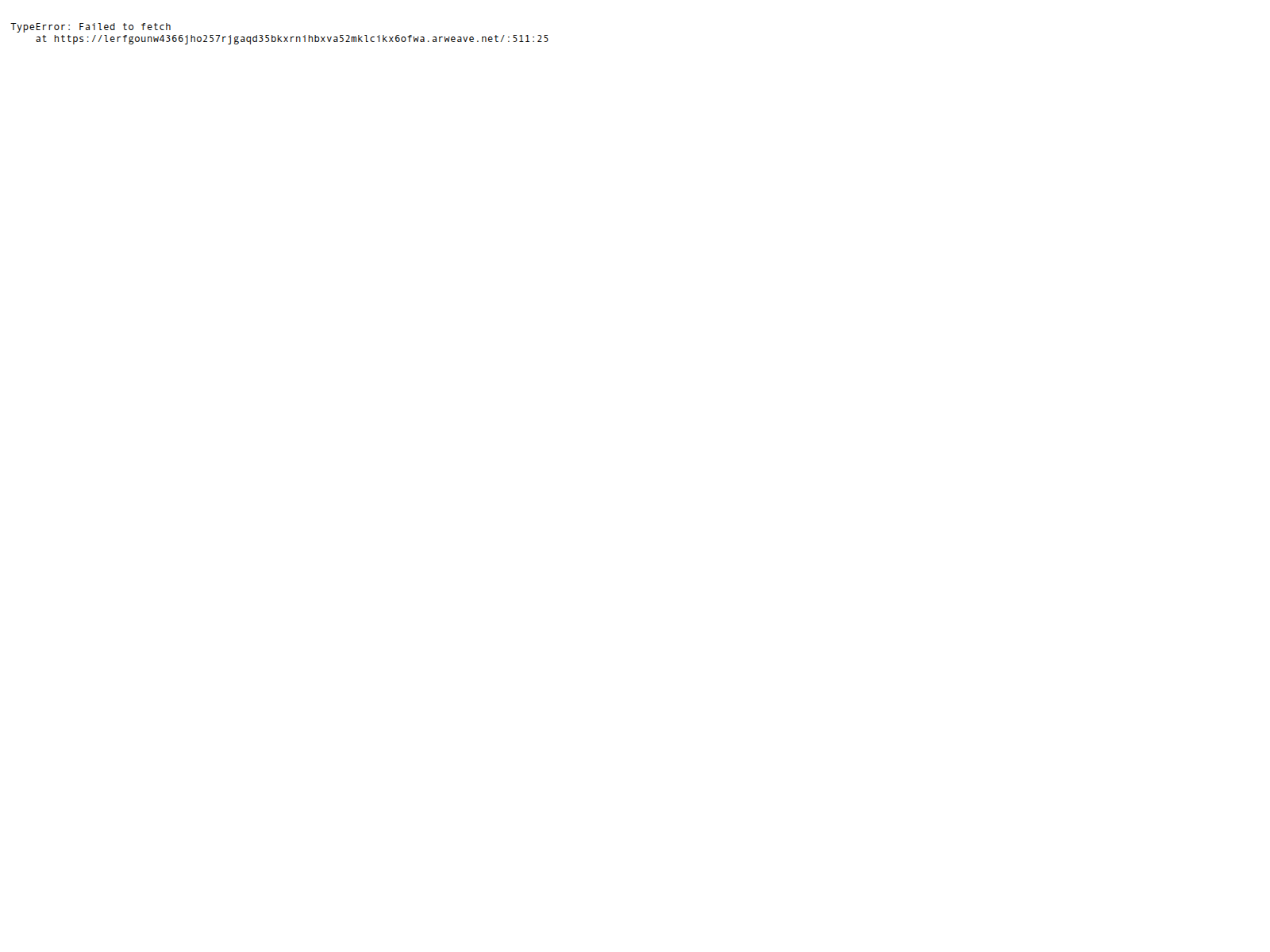 Screenshot of lerfgounw4366jho257rjgaqd35bkxrnihbxva52mklcikx6ofwa.arweave.net