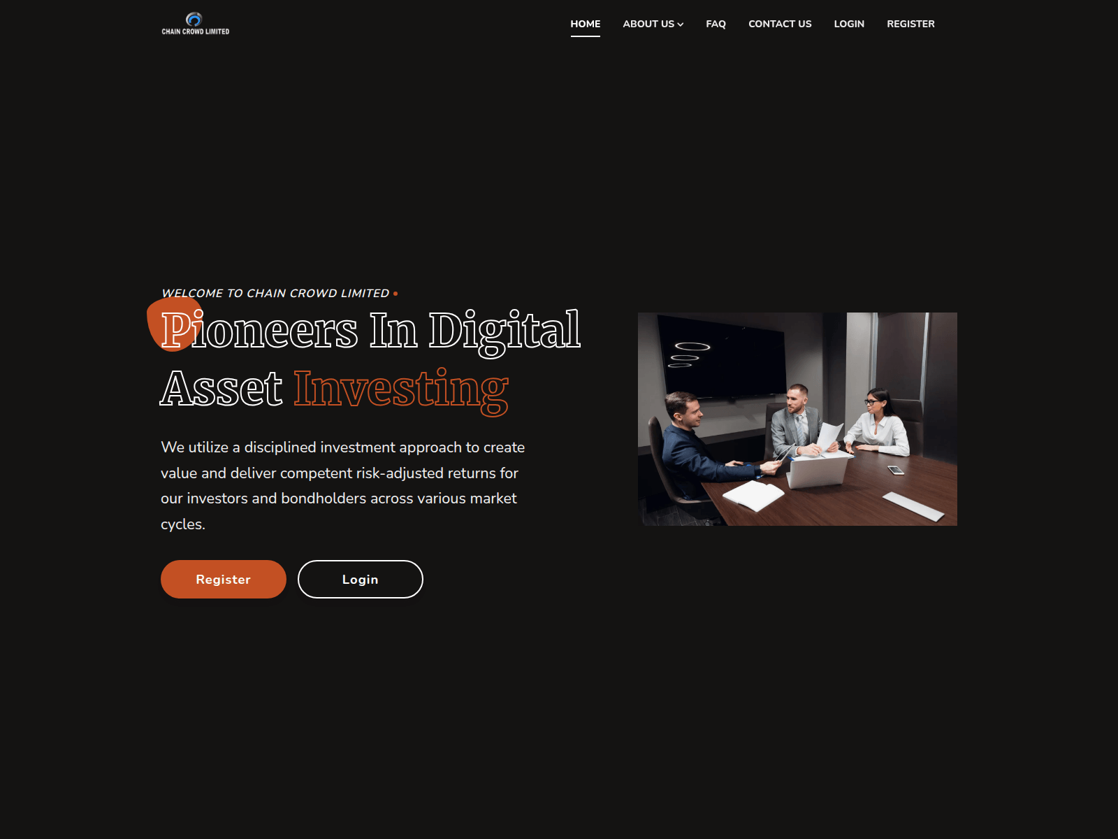 Screenshot of chaincrowdltd.com