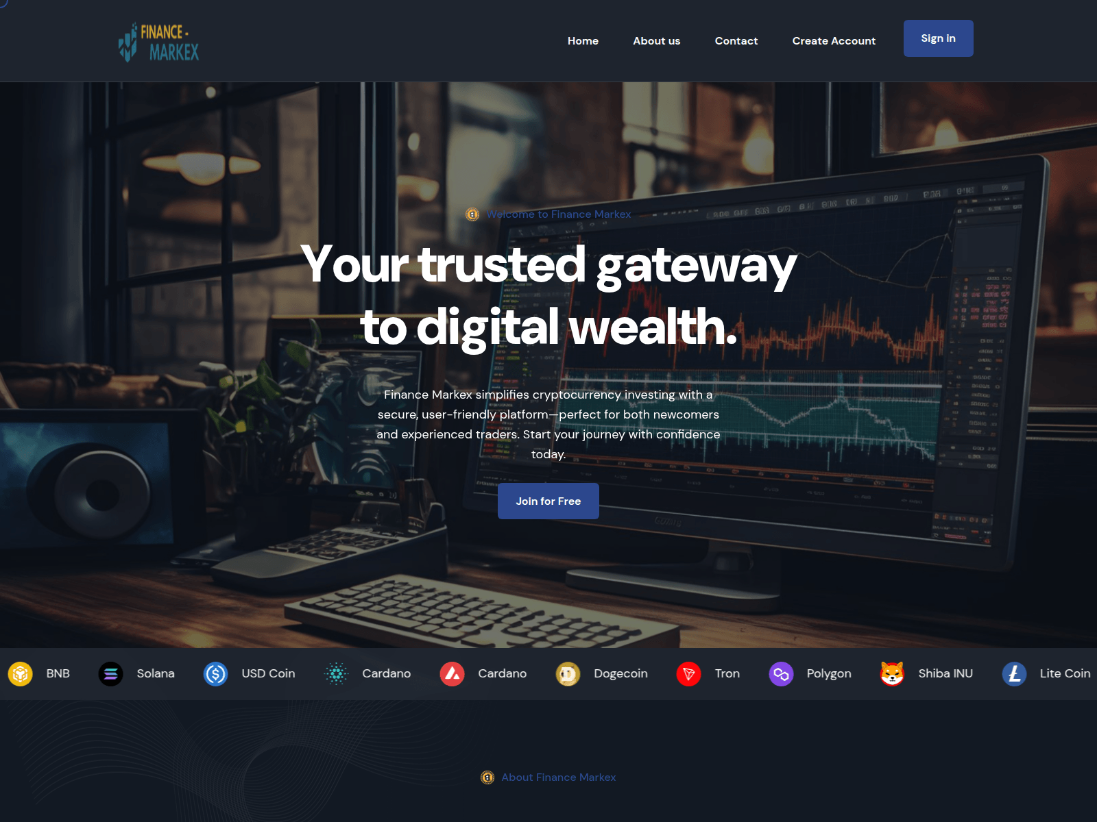 Screenshot of finance-markex.info