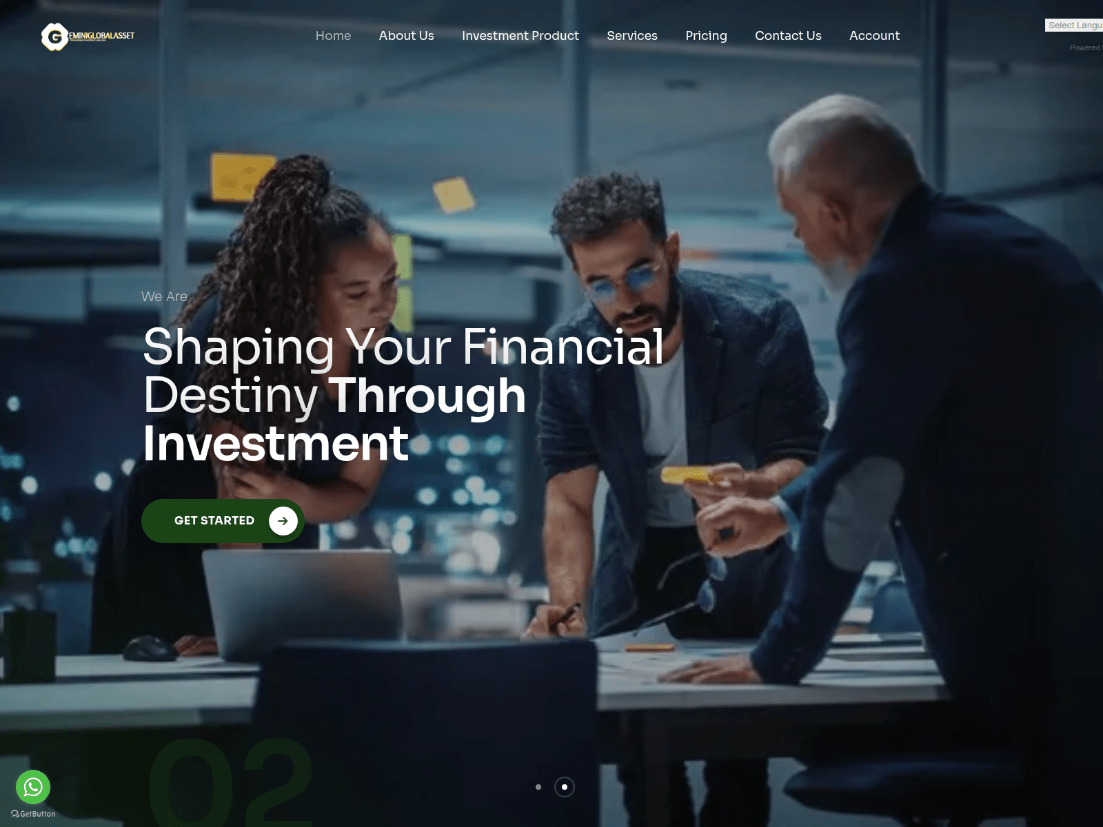 Screenshot of geminiglobalasset.com