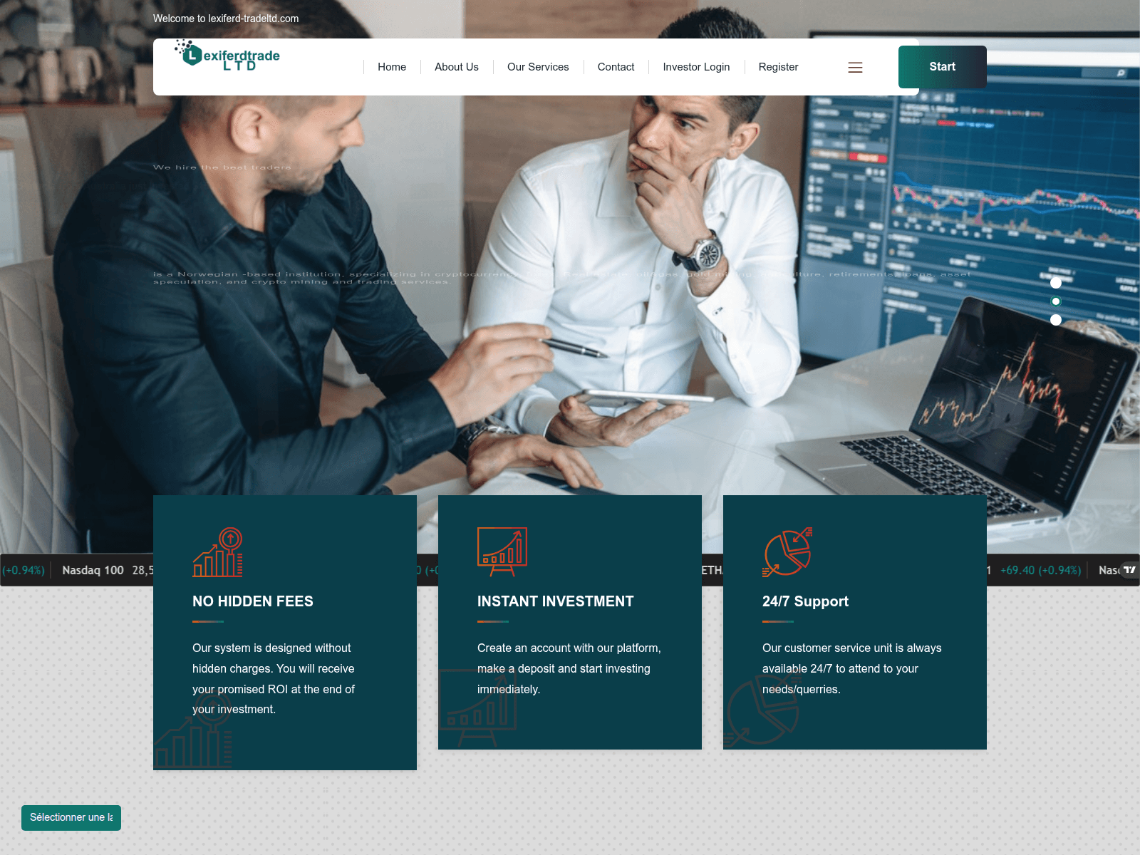 Screenshot of lexiferd-tradeltd.com