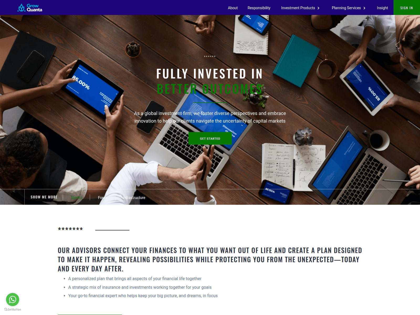 Screenshot of growquanta.com
