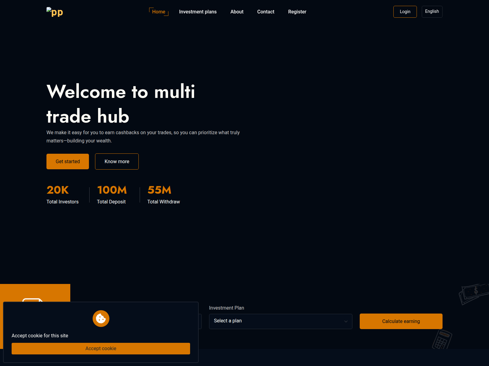 Screenshot of multitradehub.pro
