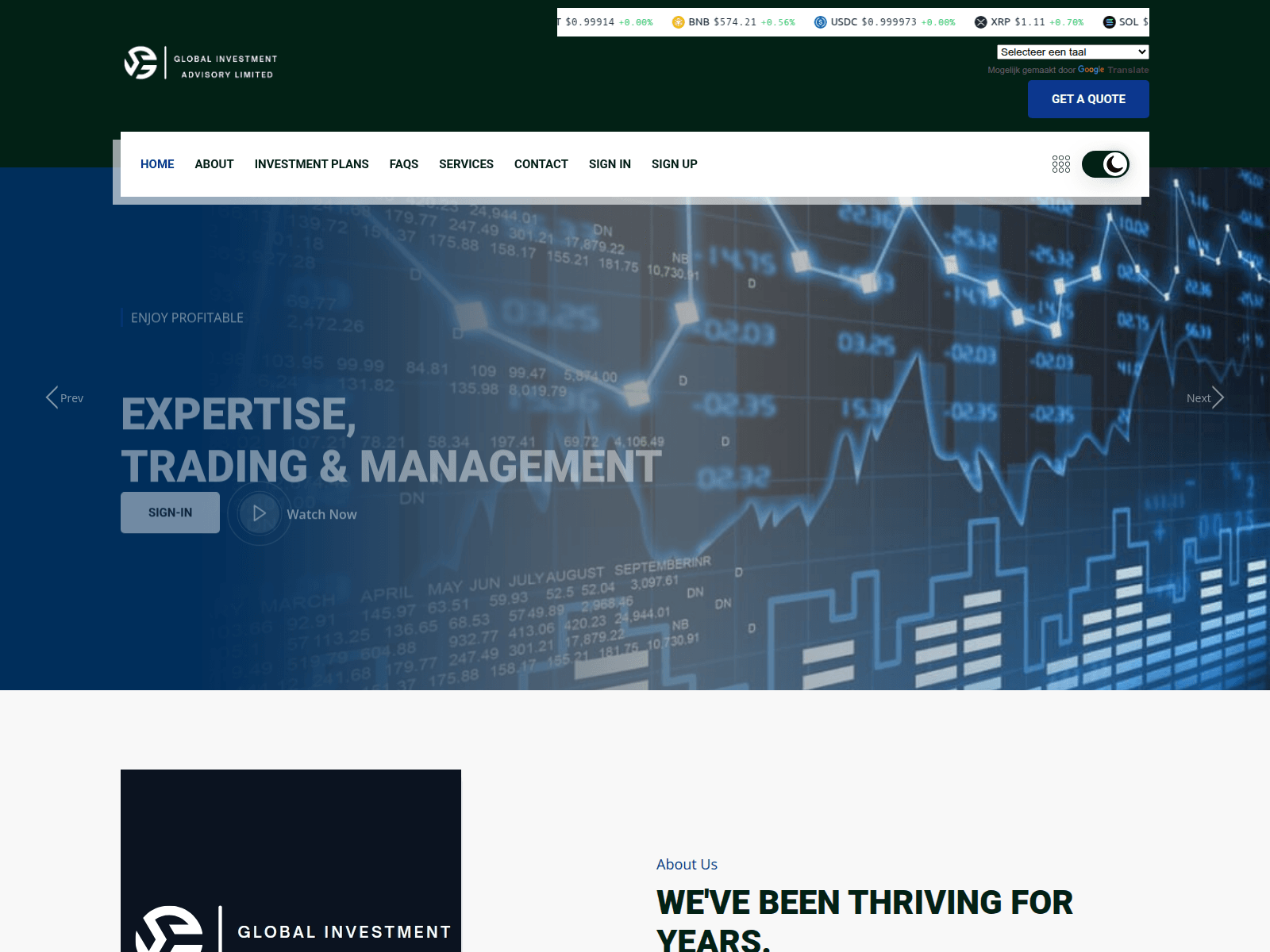 Screenshot of gialimited.com