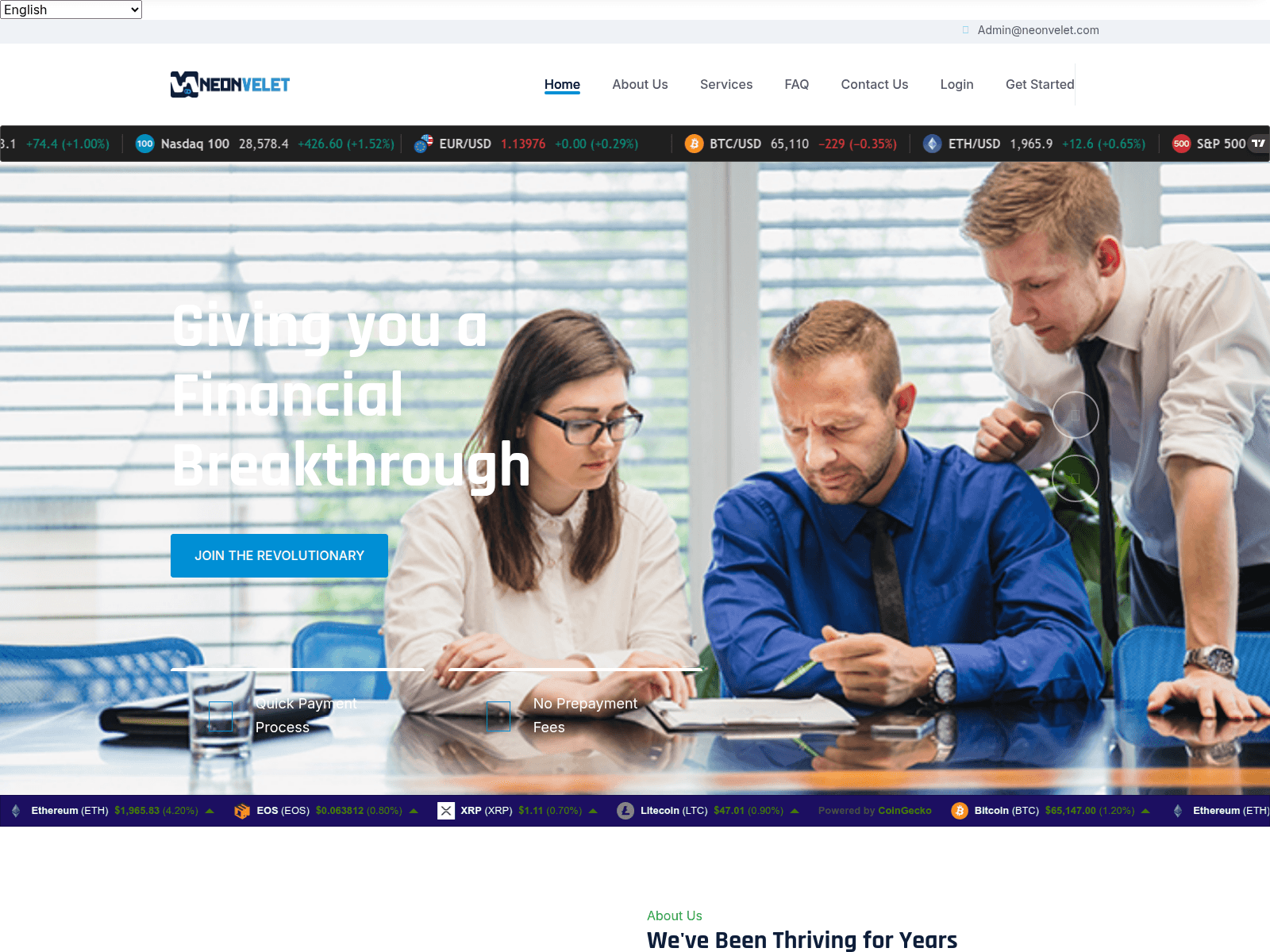 Screenshot of neonvelet.com