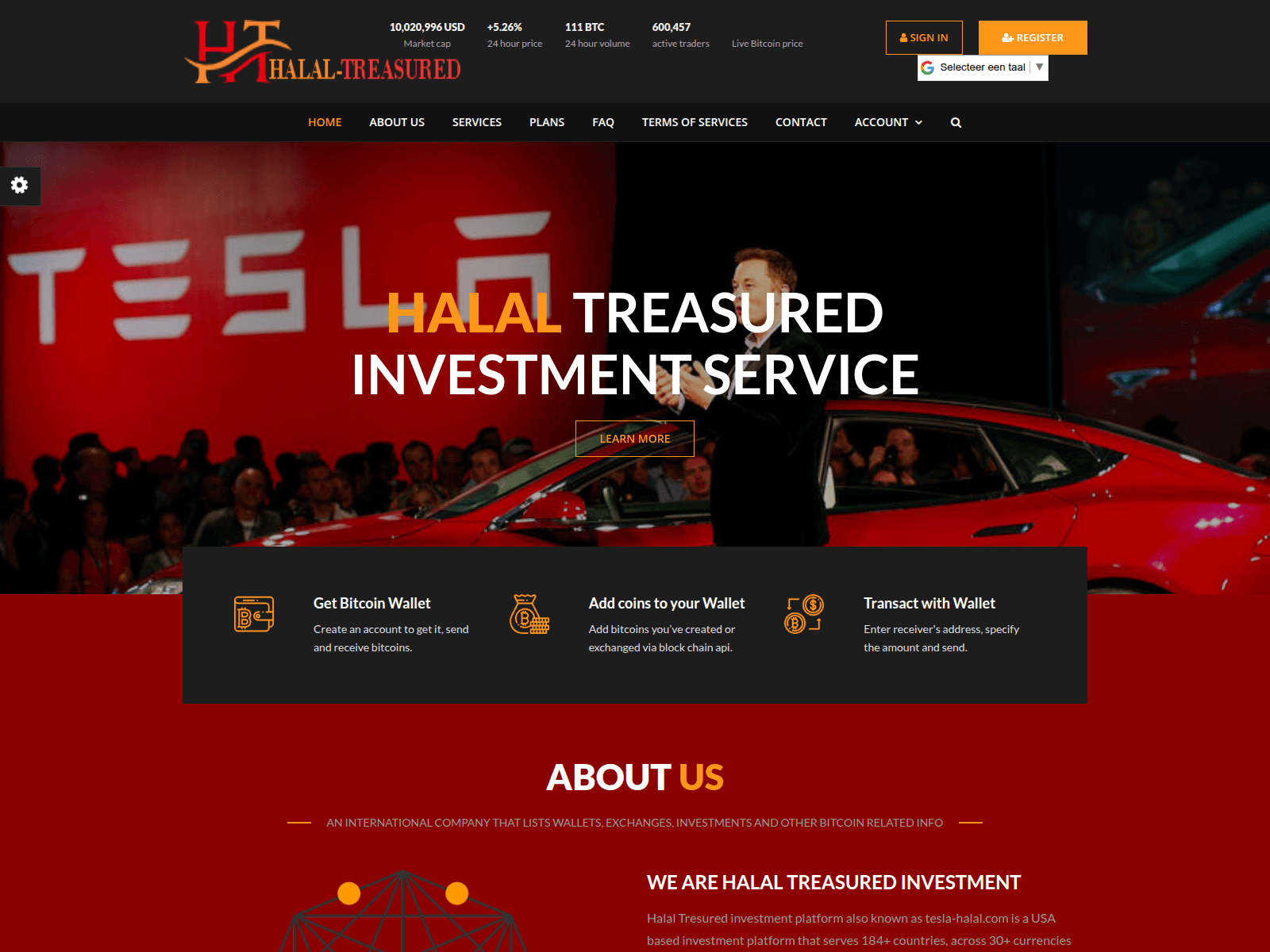 Screenshot of halal-treasured.org