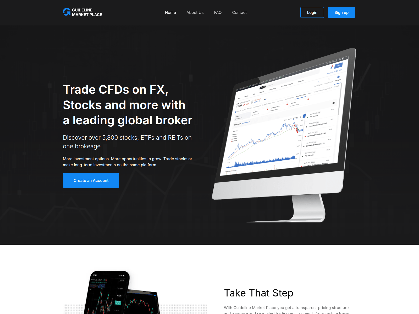 Screenshot of guidelinemarketplace.com