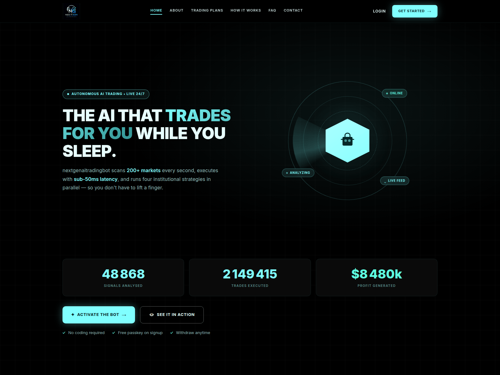 Screenshot of nextgenaitradingbot.com