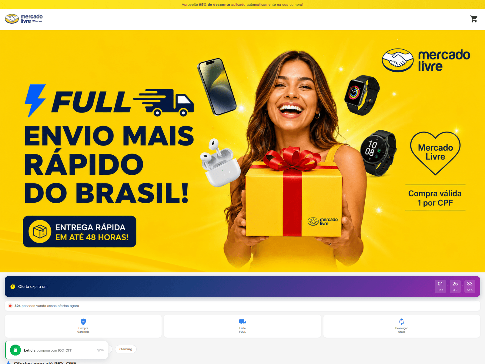 Screenshot of magalu-achou-promo.shop