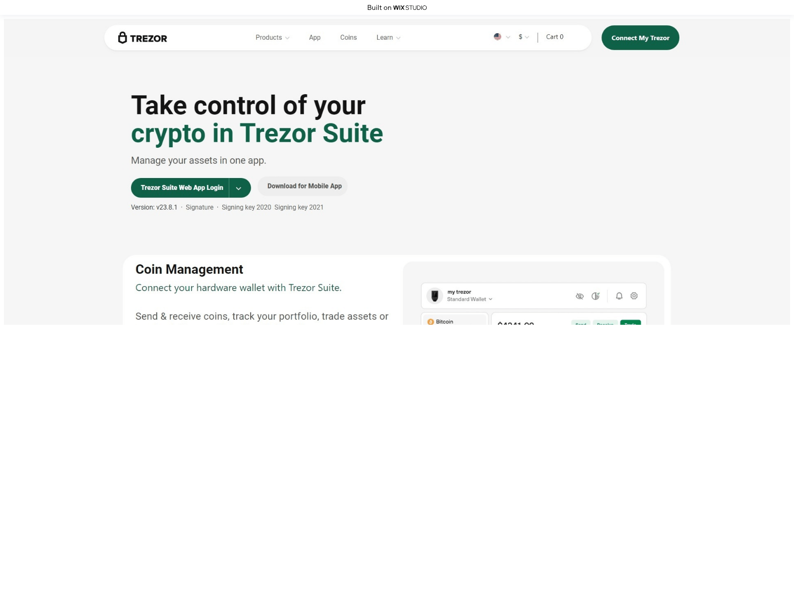 Screenshot of our-trzorsuite.wixstudio.com