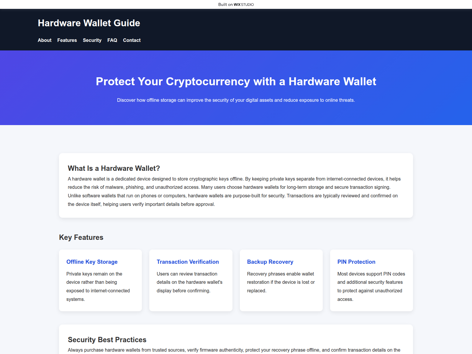 Screenshot of hardware-en-trezo.wixstudio.com