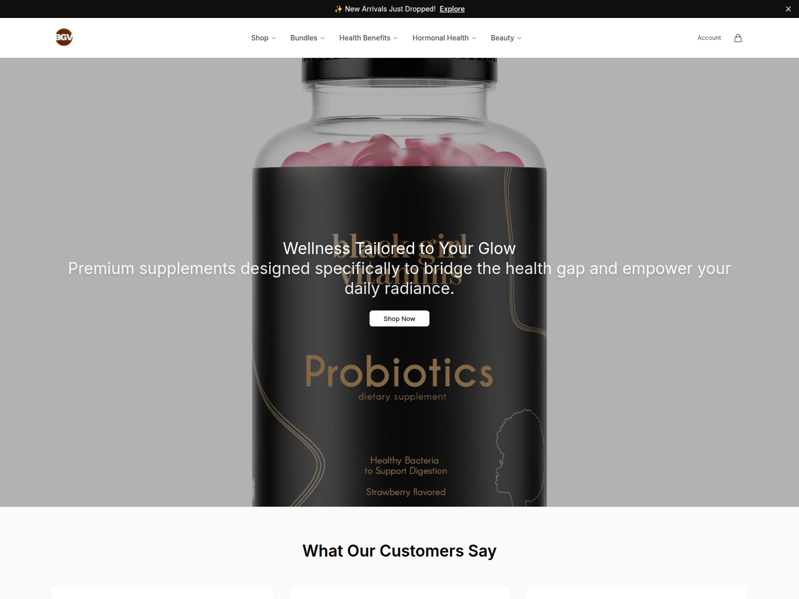 Screenshot of blackgirlwellness.shop