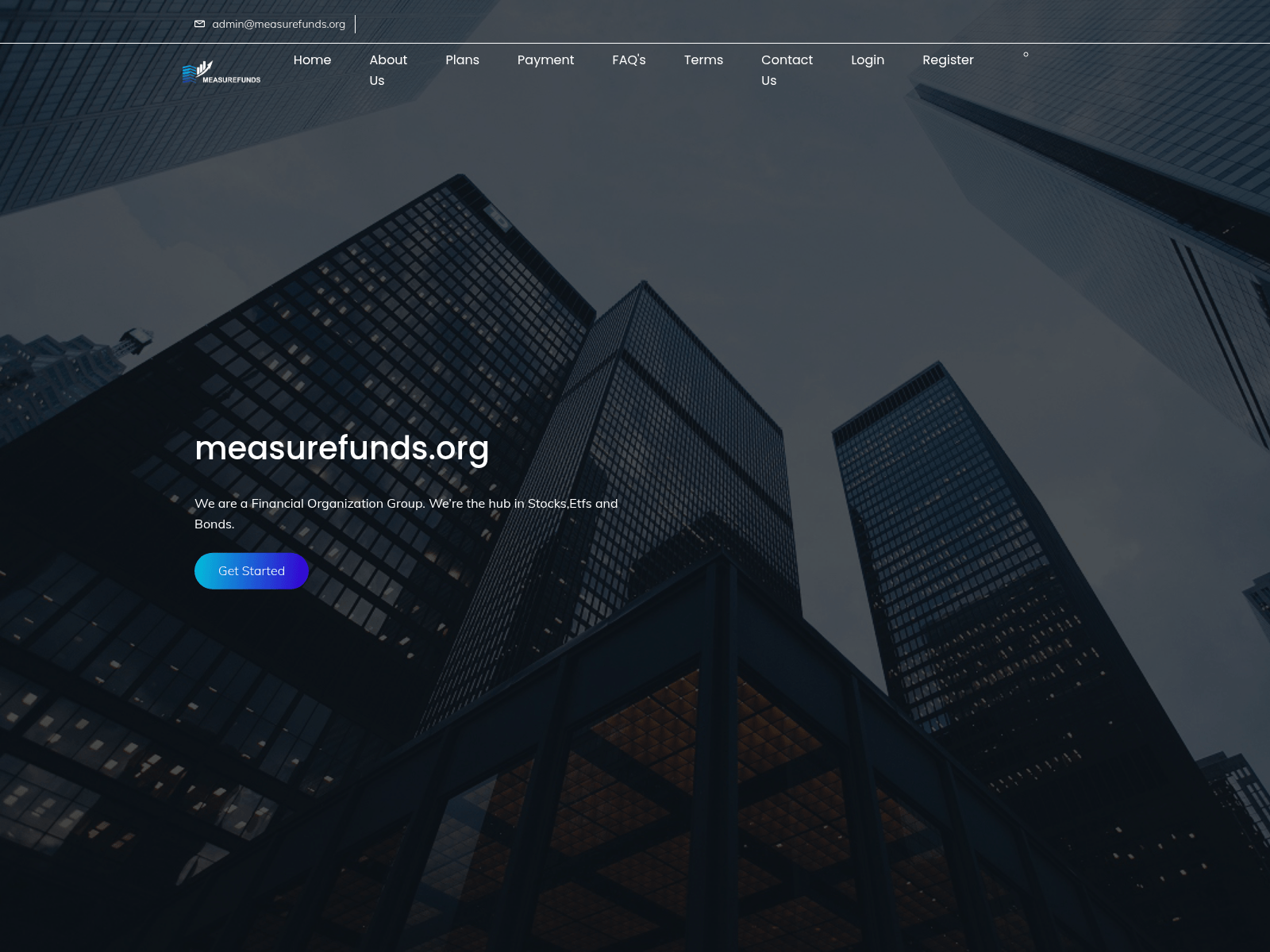 Screenshot of measurefunds.org