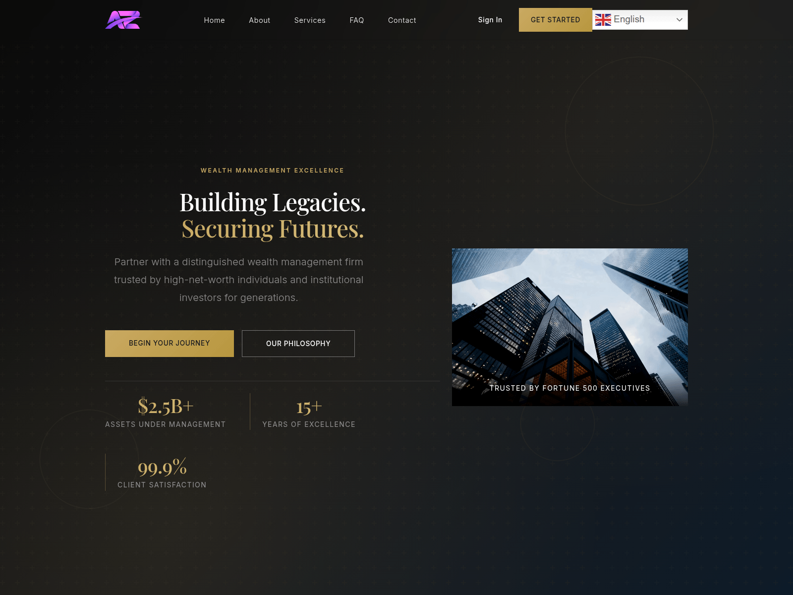 Screenshot of aurum-zenith.com