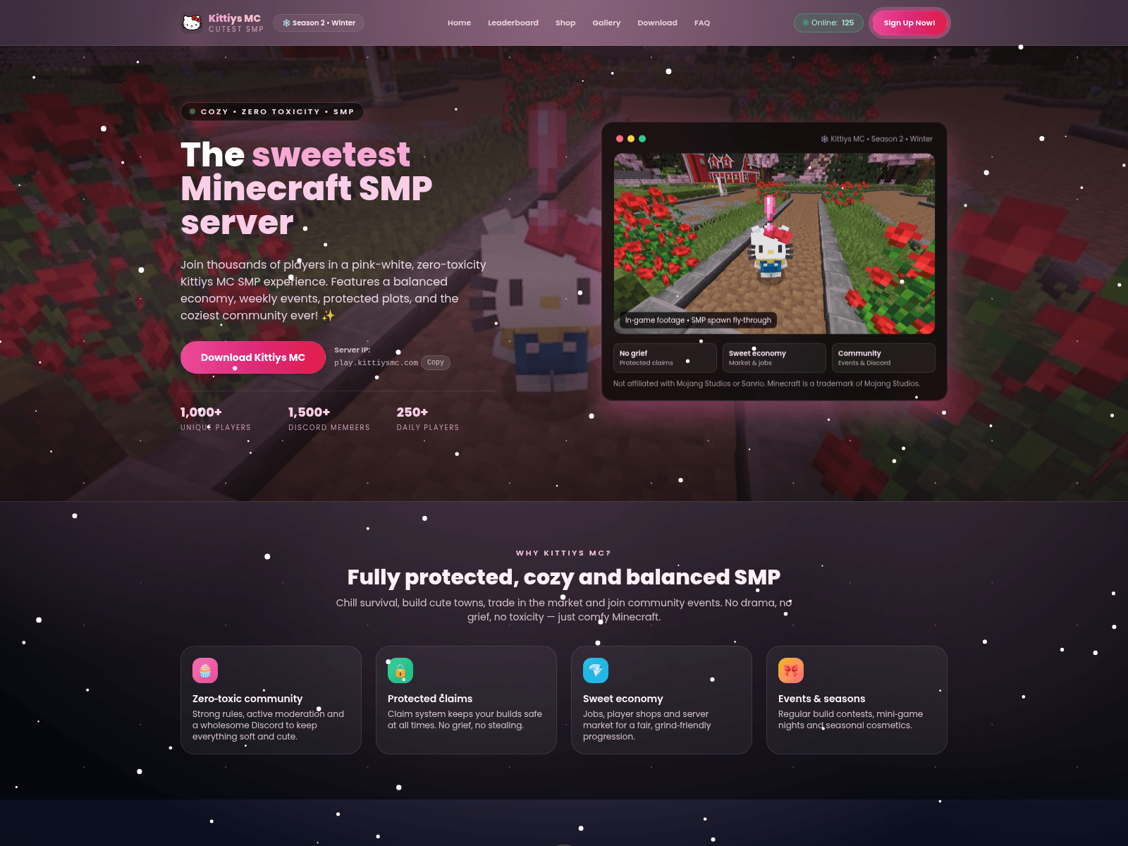 Screenshot of kittiysmc.com