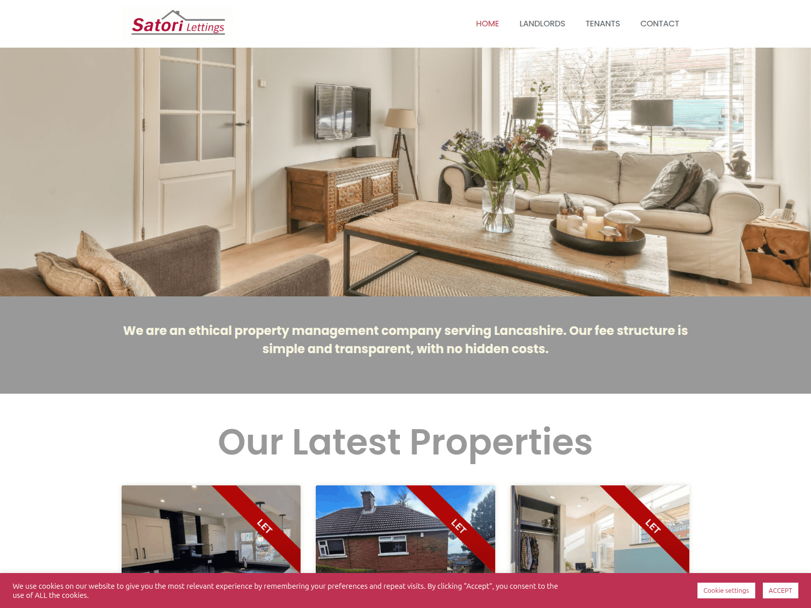 Screenshot of satoriestate.com