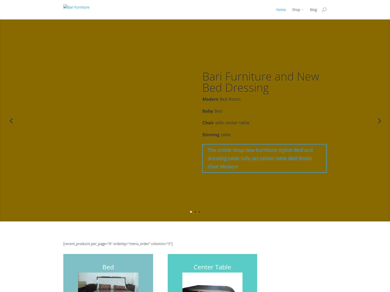 Screenshot of barifurniture.net