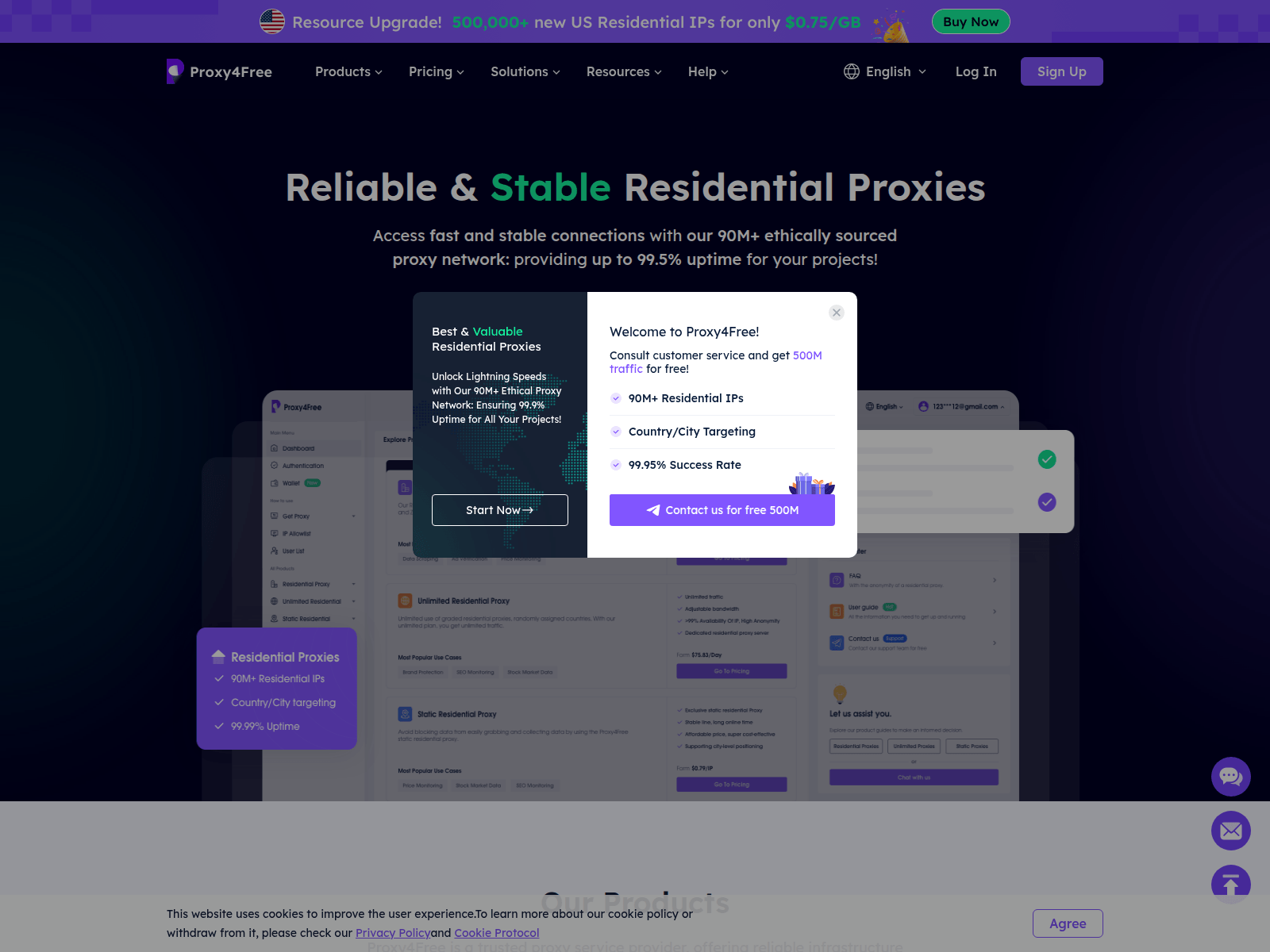 Screenshot of proxyprince.com