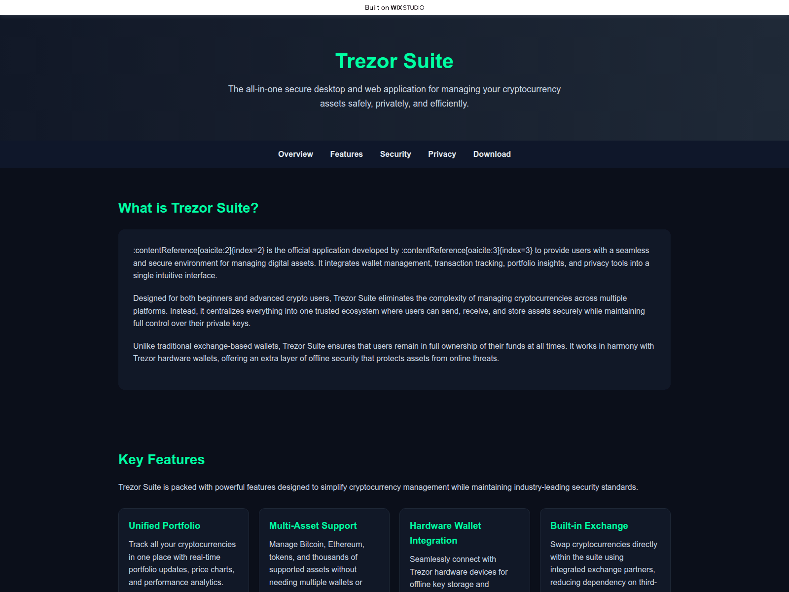 Screenshot of devicesuites-trxore.wixstudio.com