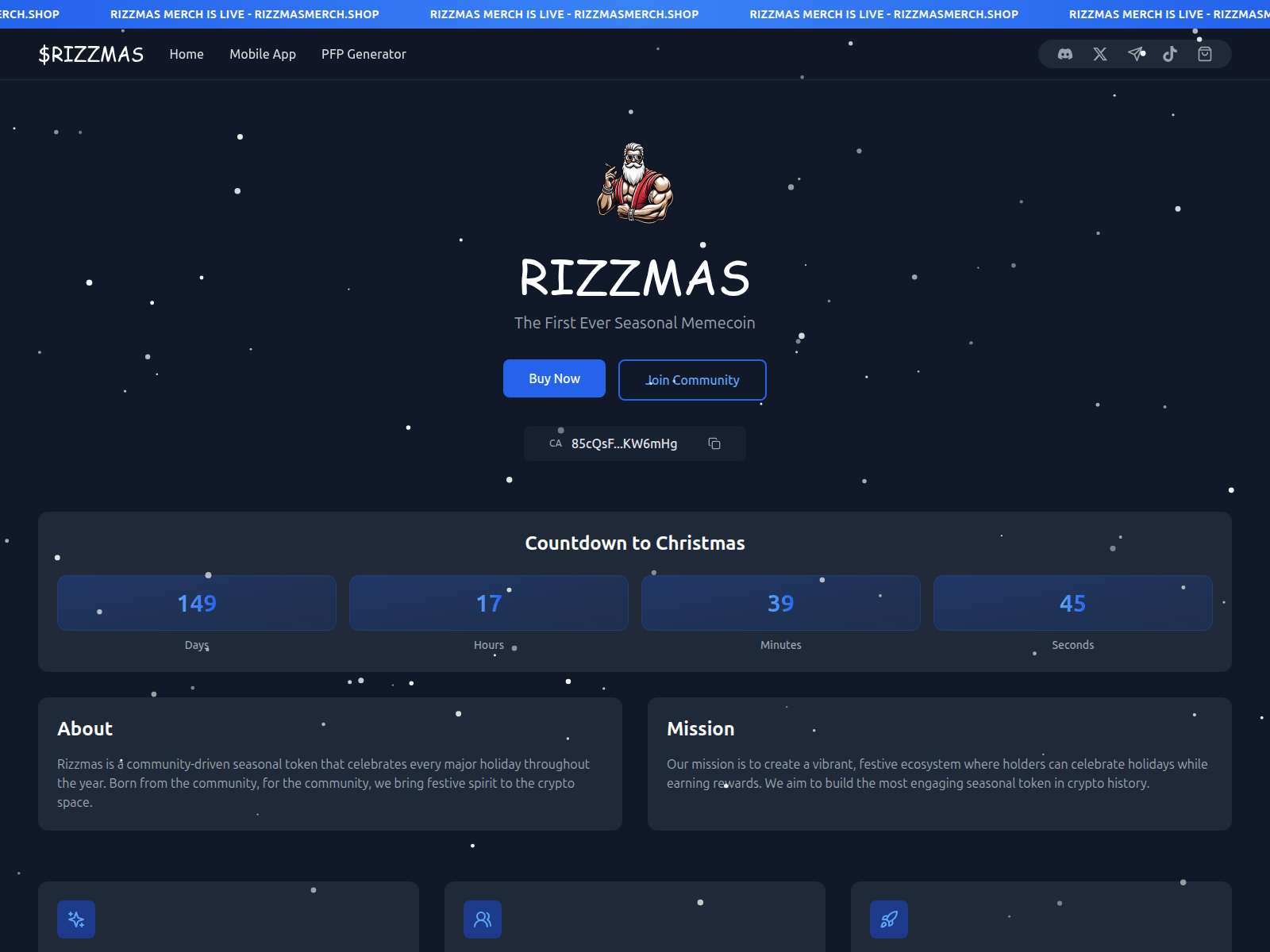 Screenshot of rizzmas-lol.world