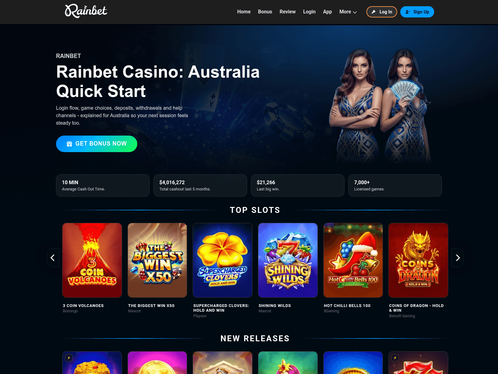 Screenshot of rainbetcasinoonline.org