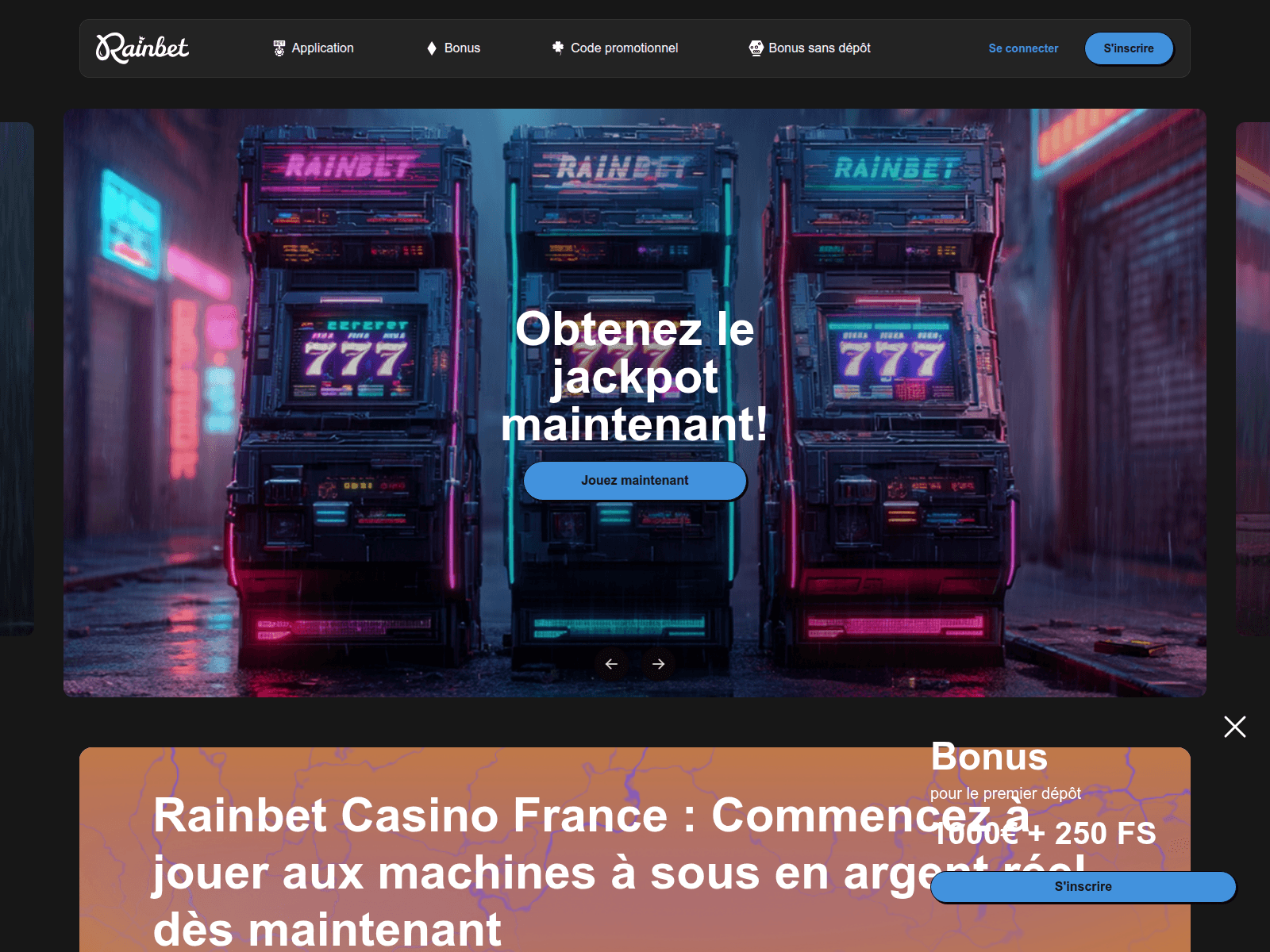 Screenshot of rainbet-fr.eu.com