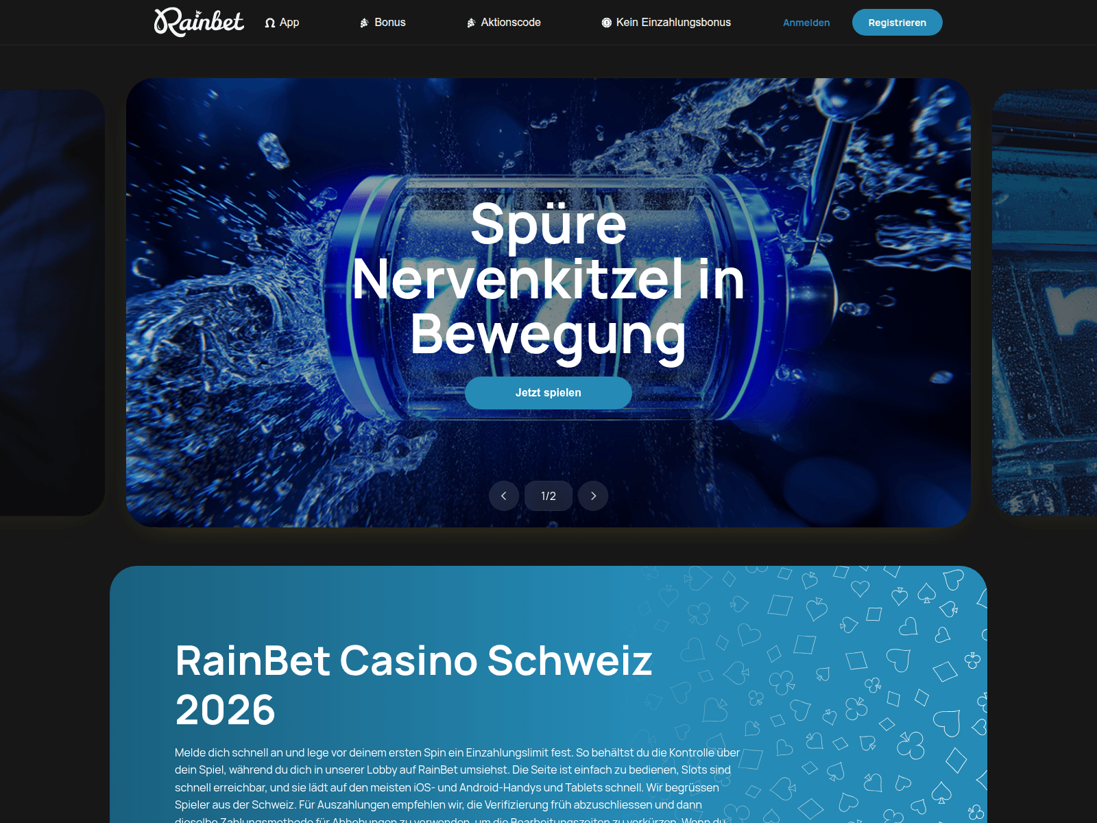 Screenshot of rainbetcasino-ch.eu.com
