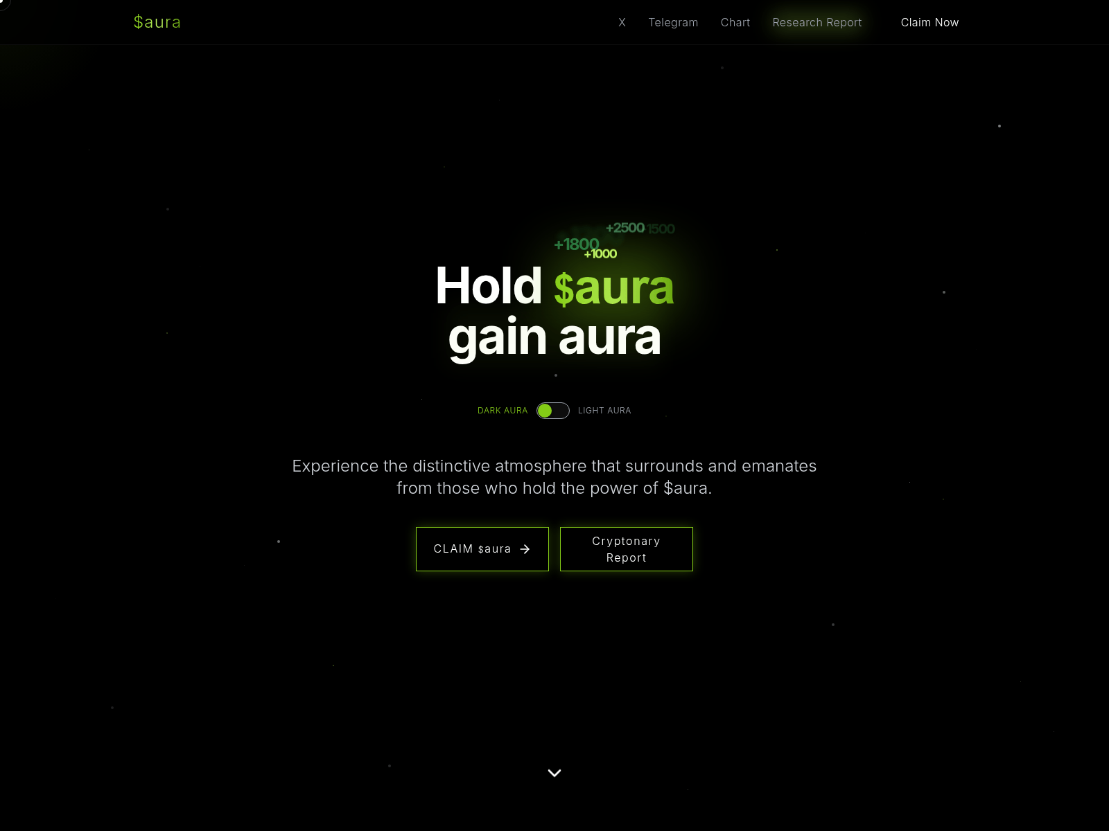 Screenshot of auracoin.click