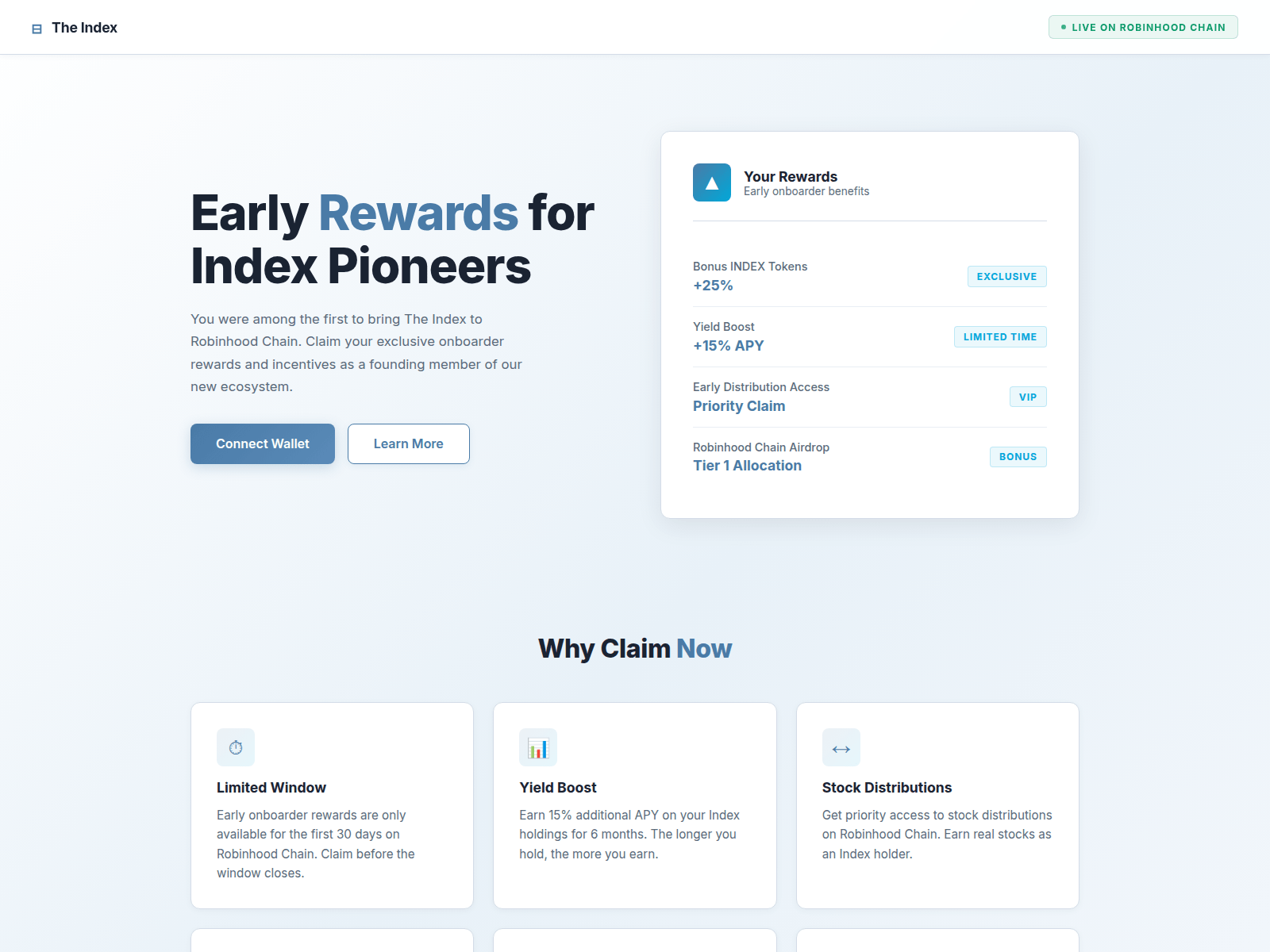 Screenshot of indexlaunch.live
