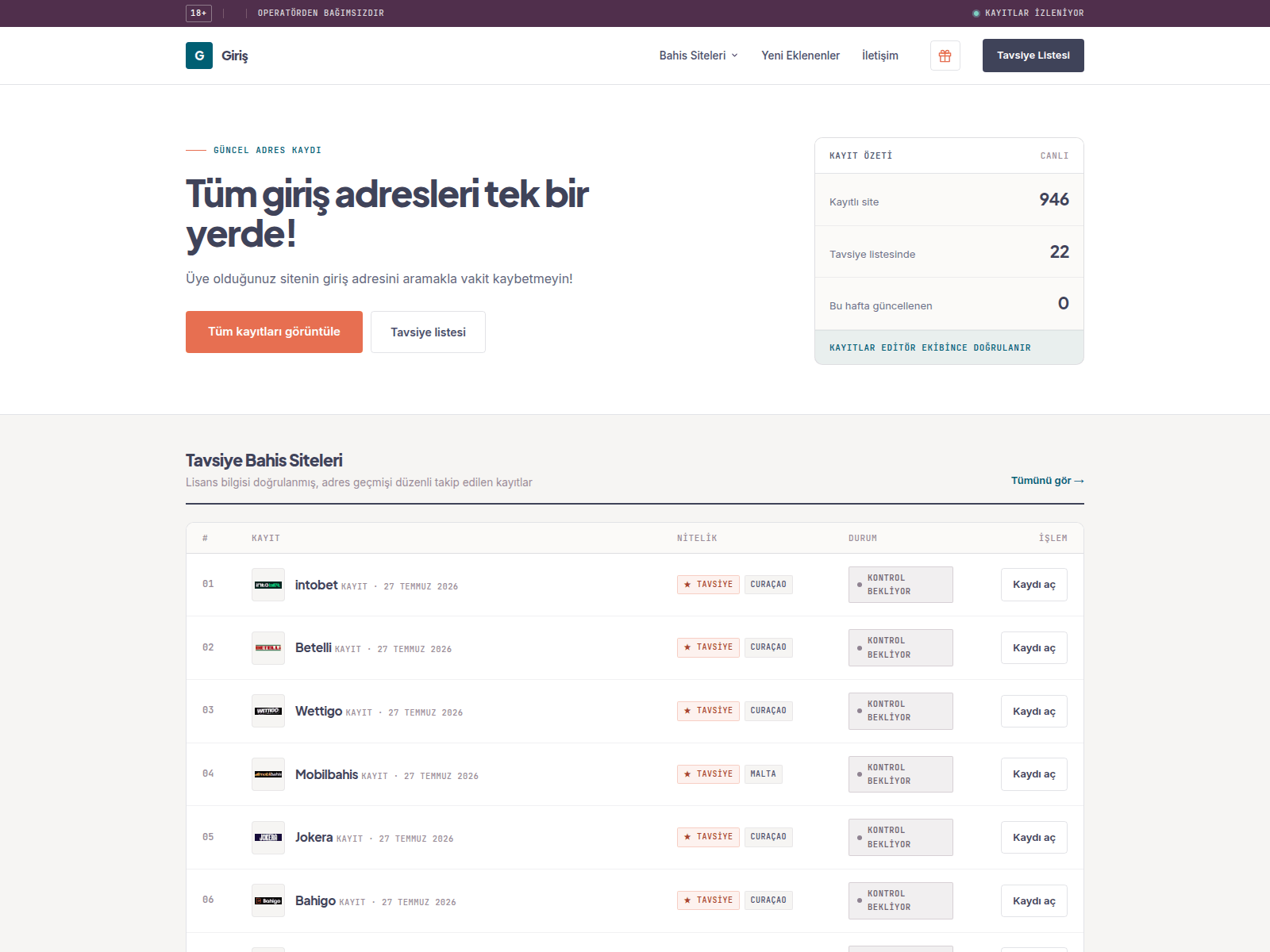 Screenshot of giris.casa