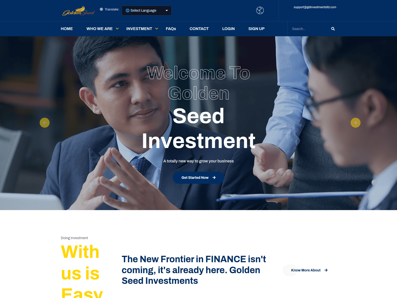 Screenshot of gdinvestmentltd.org