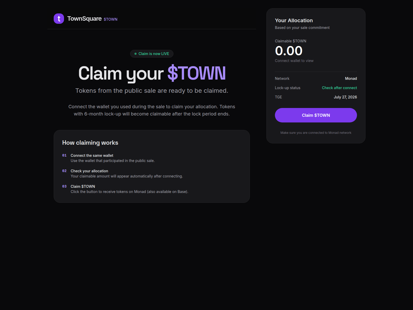 Screenshot of towmsq.xyz