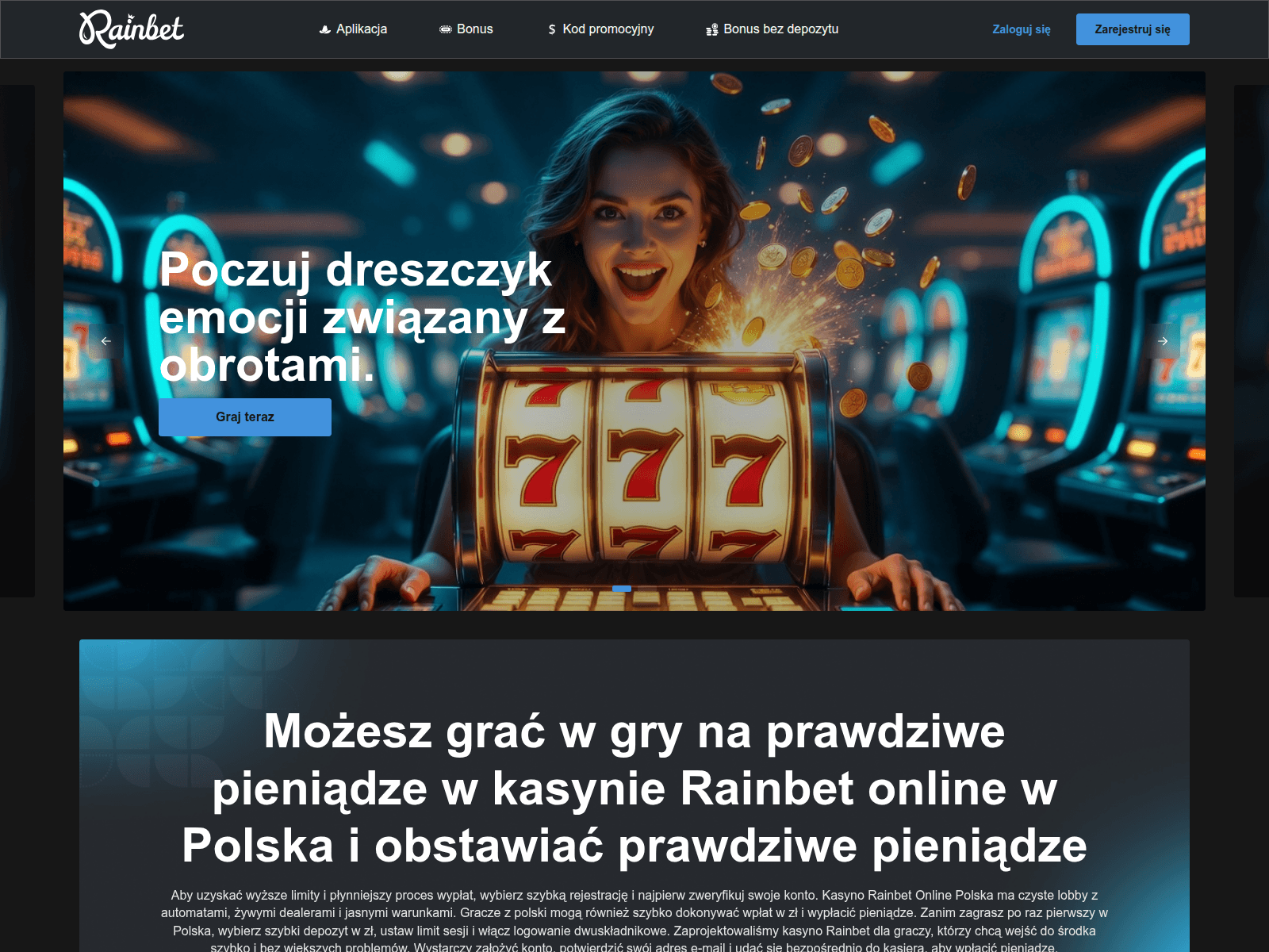 Screenshot of rainbet-pl.eu.com