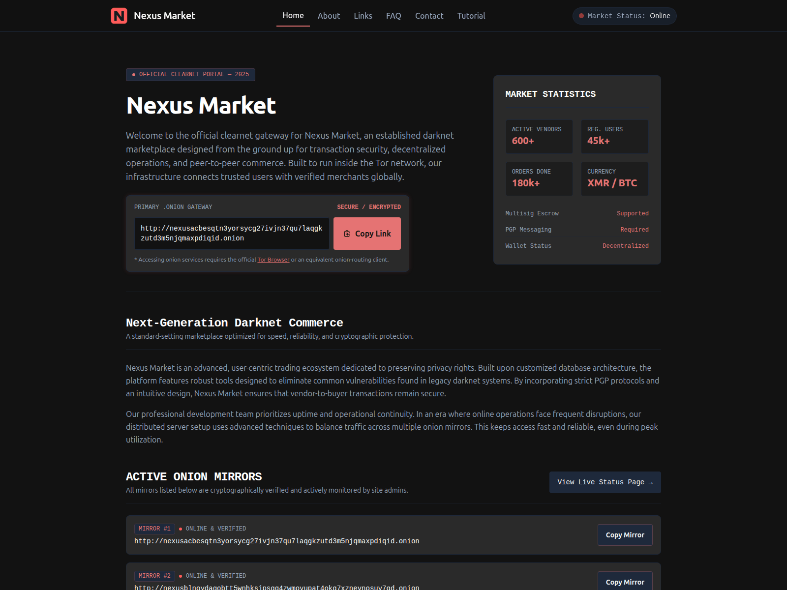 Screenshot of nexus-info.digital